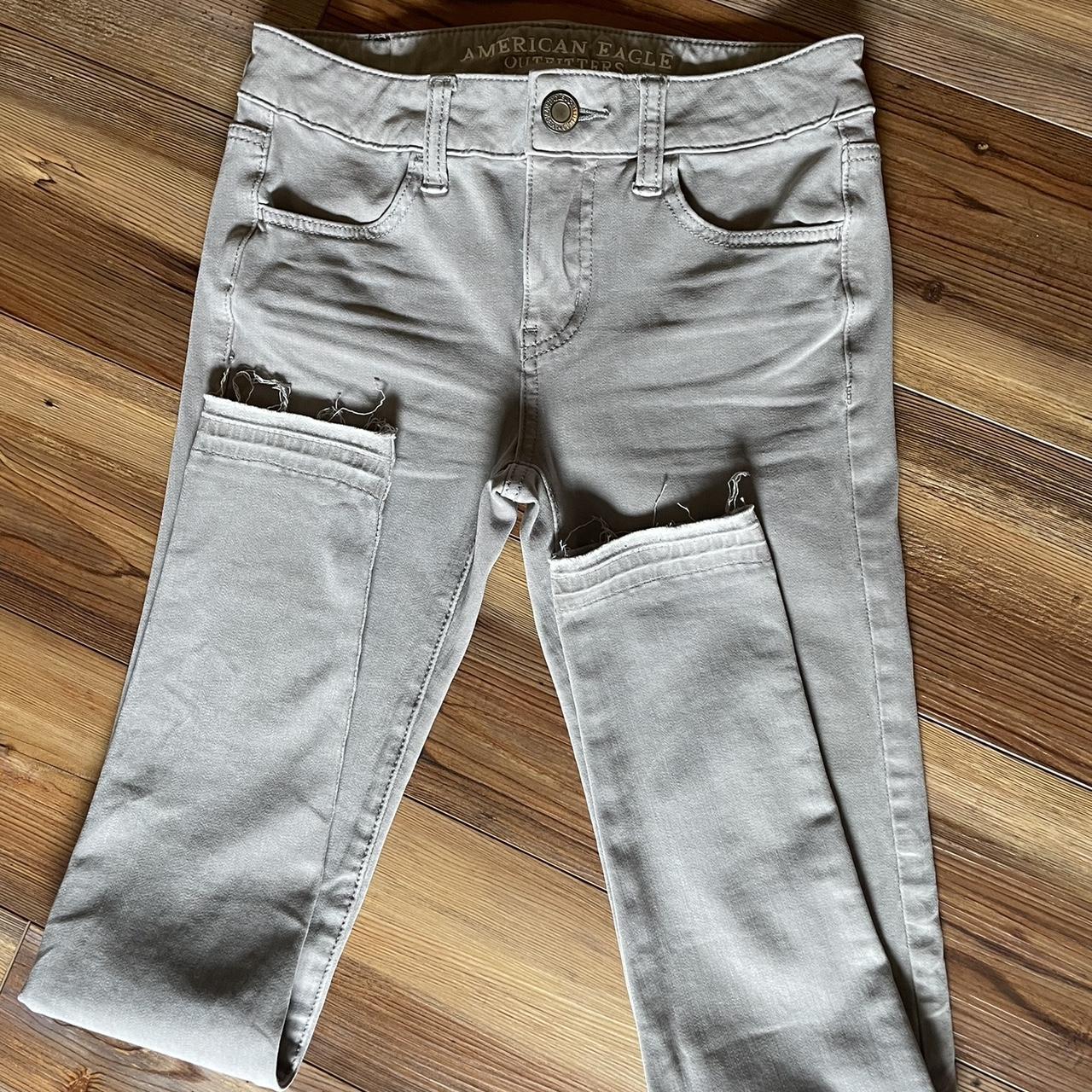 American eagle grey jeggings best sale