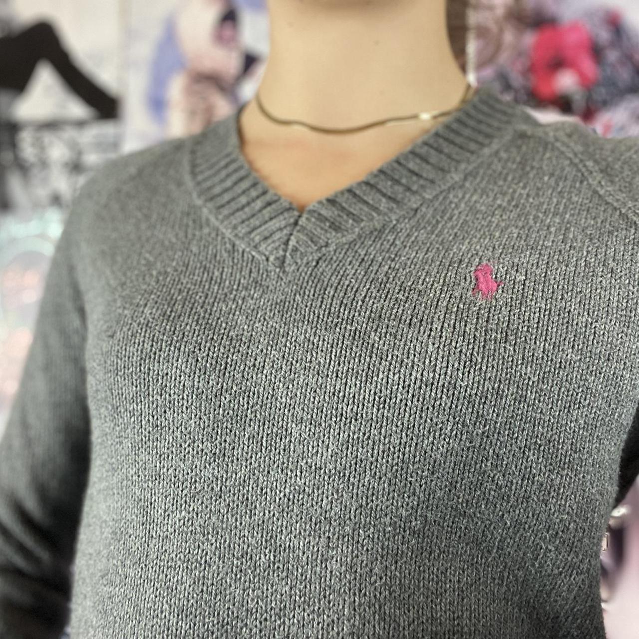 Polo Ralph Lauren v-neck jumper in grey 💓,