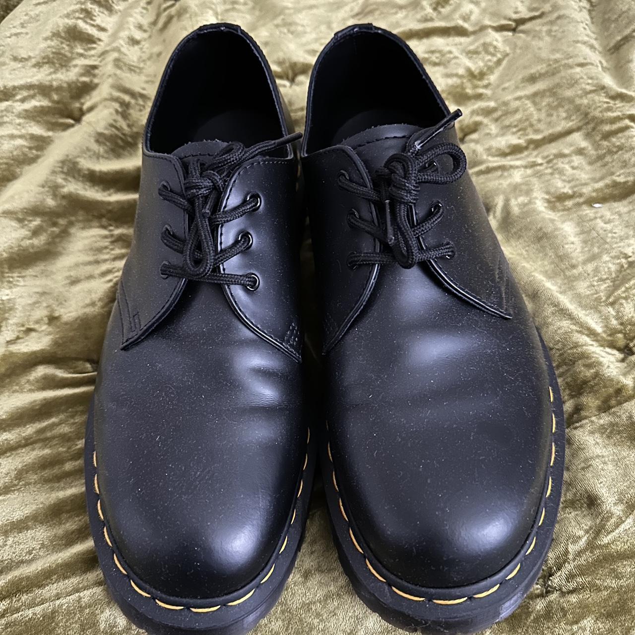 1461 bex smooth leather oxford doc martens - Depop