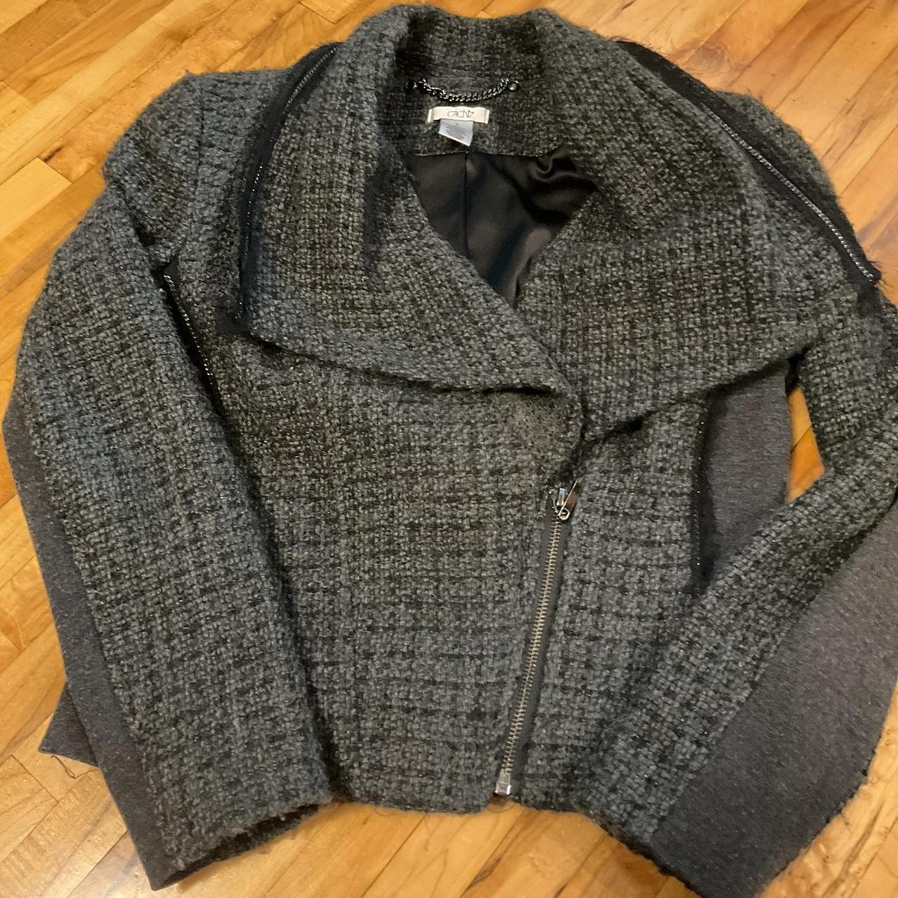 Cache Women's Jacket - Grey/Black - 2 – Cropped W… - image 1