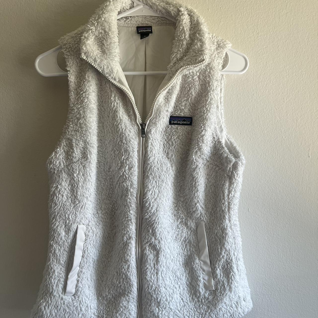 Patagonia white fluffy vest