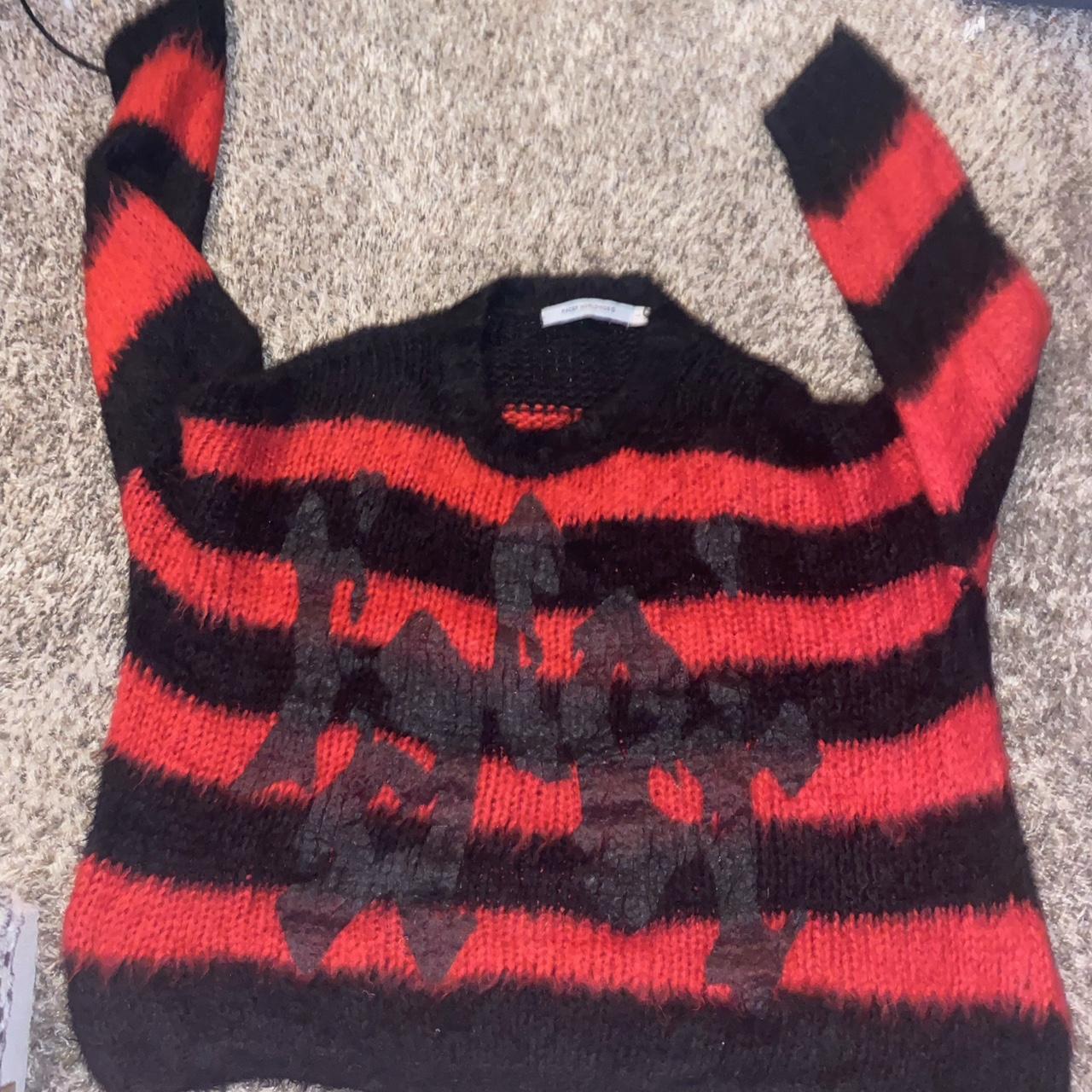 Selling racer worldwide striped sweater