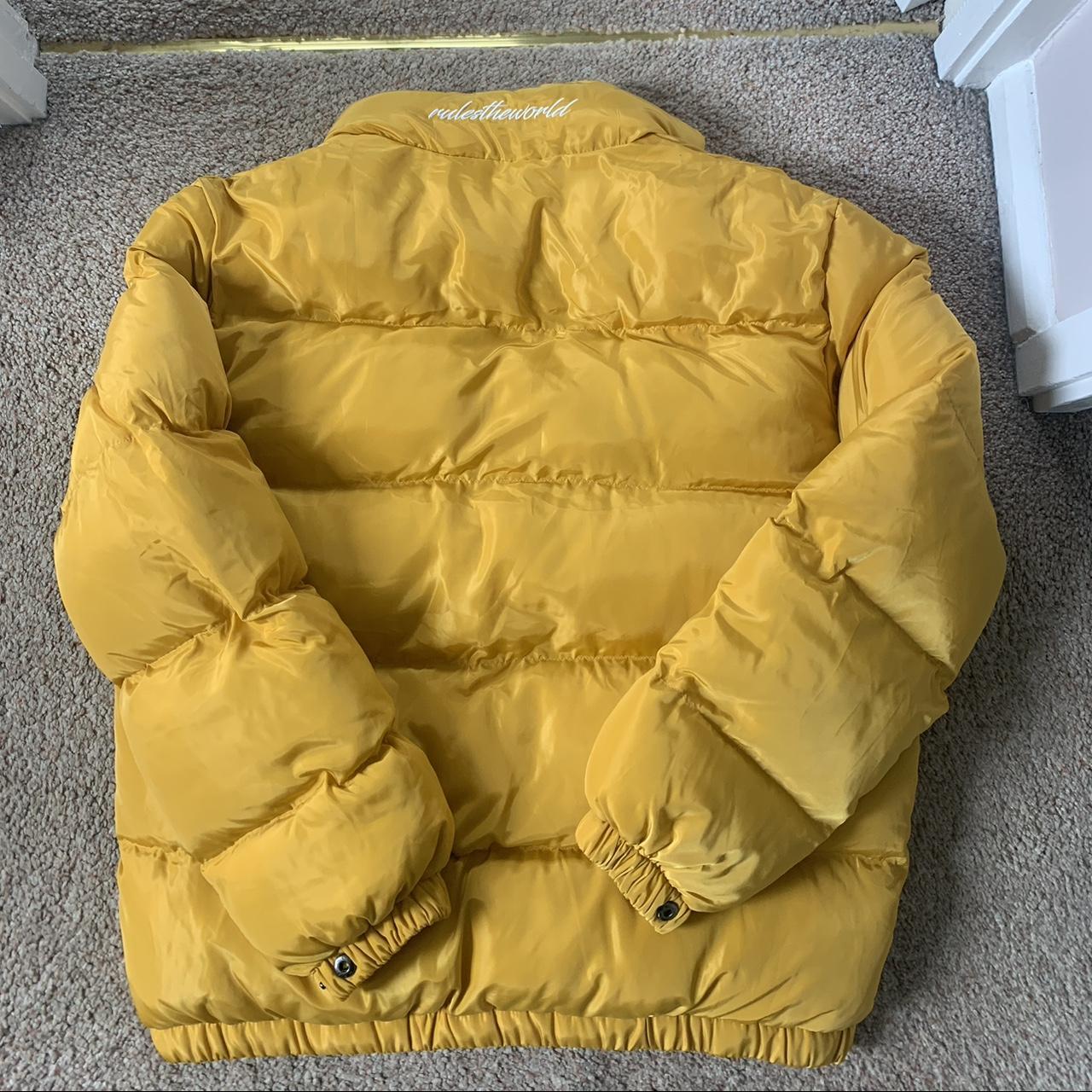 Corteiz Yellow Bolo Puffer Jacket Size small... - Depop