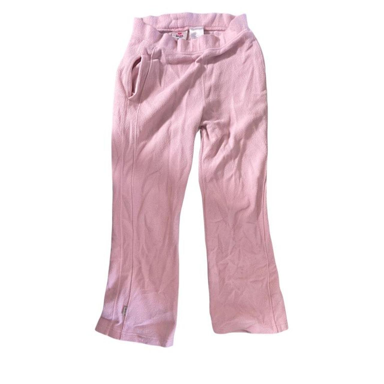 Hanes Spot Pink Sweatpants Zippers on Back Bottom. Depop