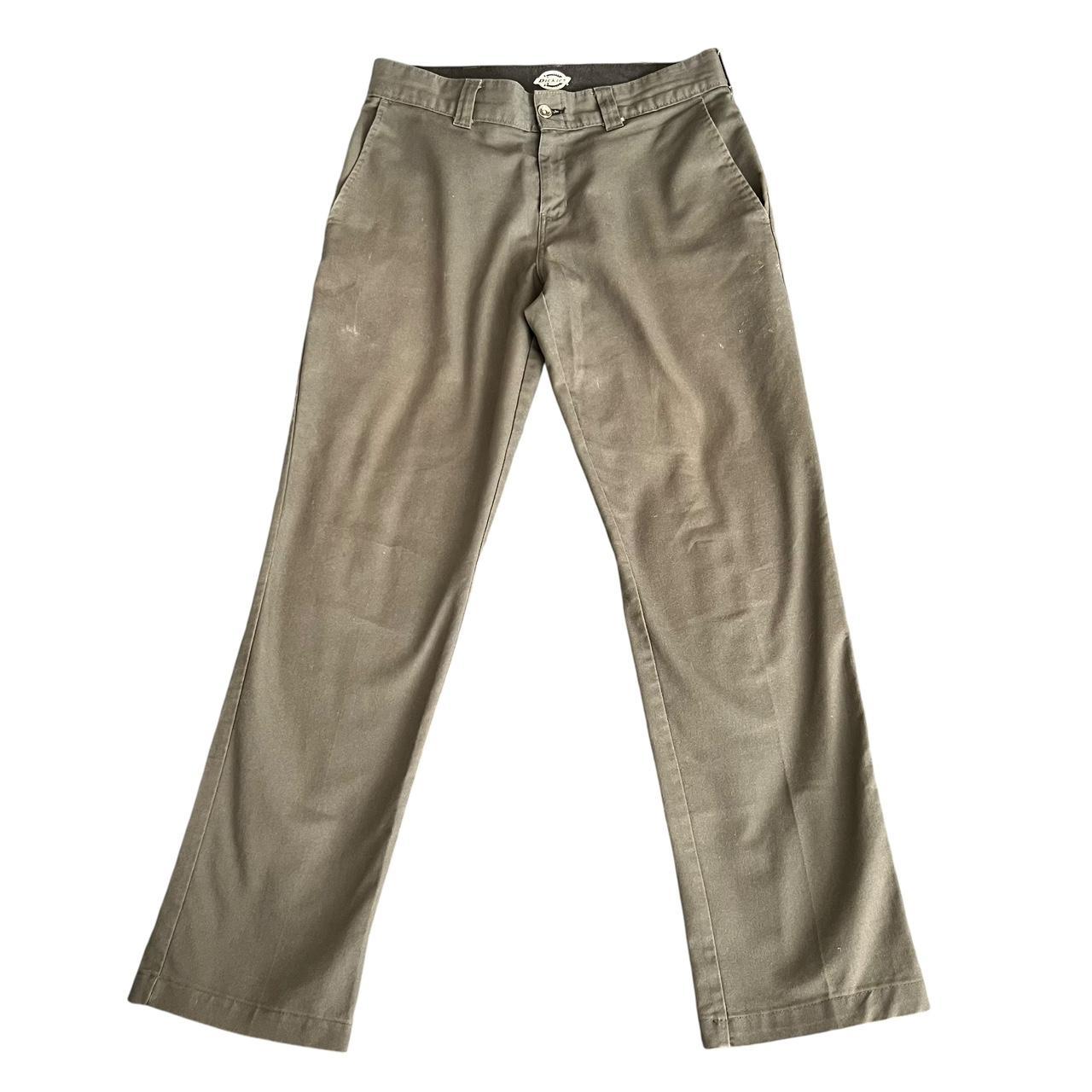 Green Dickies skateboard pants Some wear from being... Depop