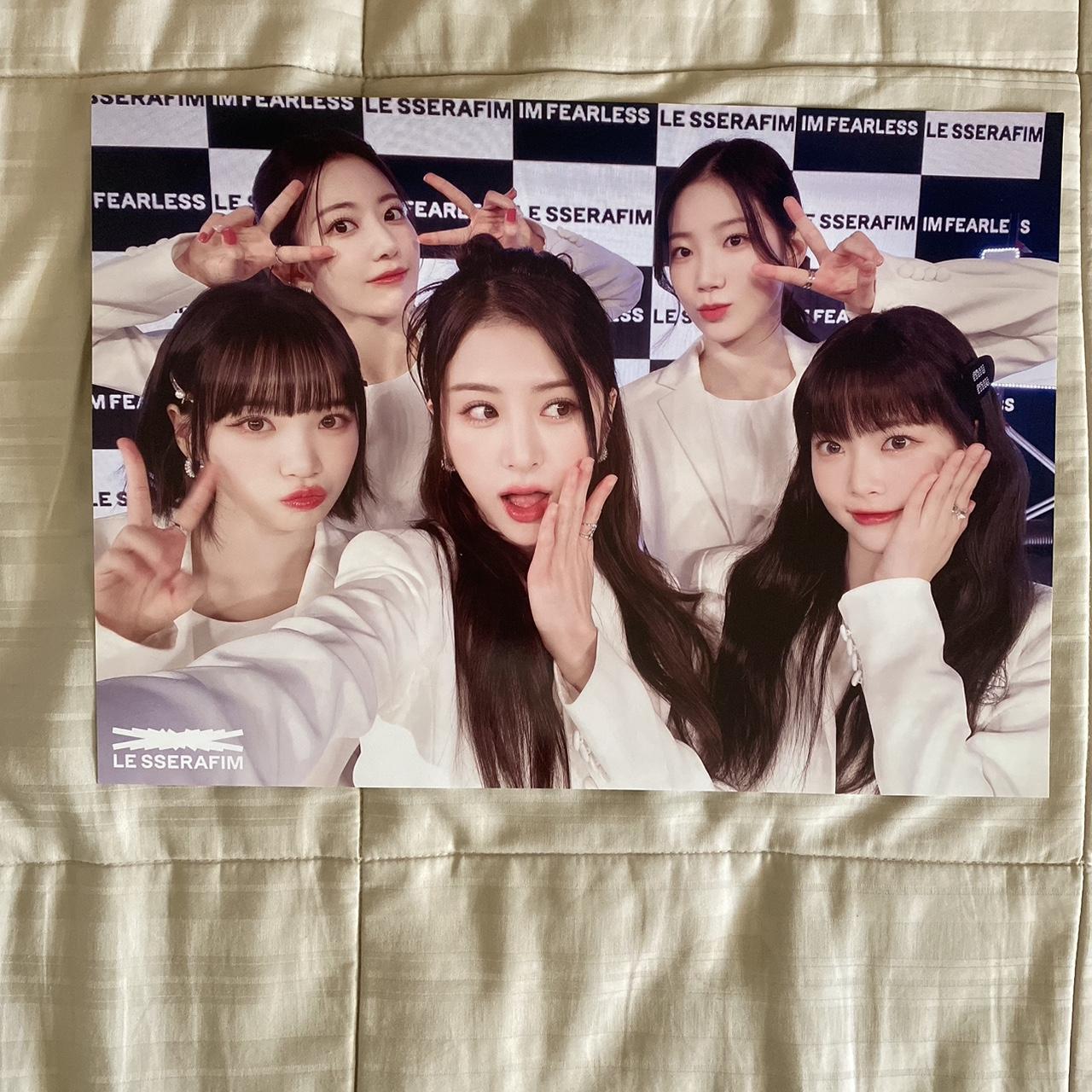 le sserafim poster, never used! * WILL BE FOLDED TO | Depop