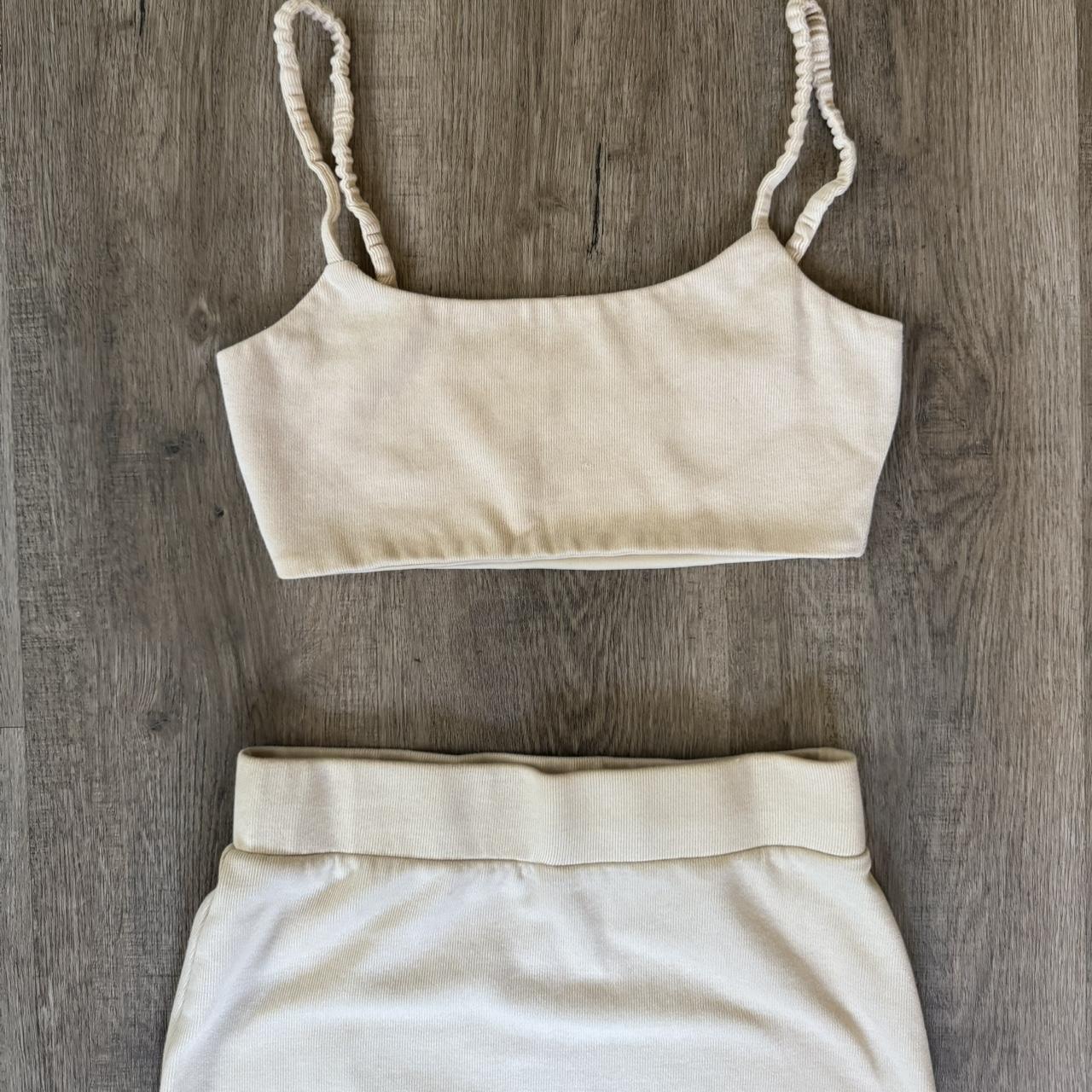 Zara Women's Skirt - Cream/White - S – Cream midi… - image 2