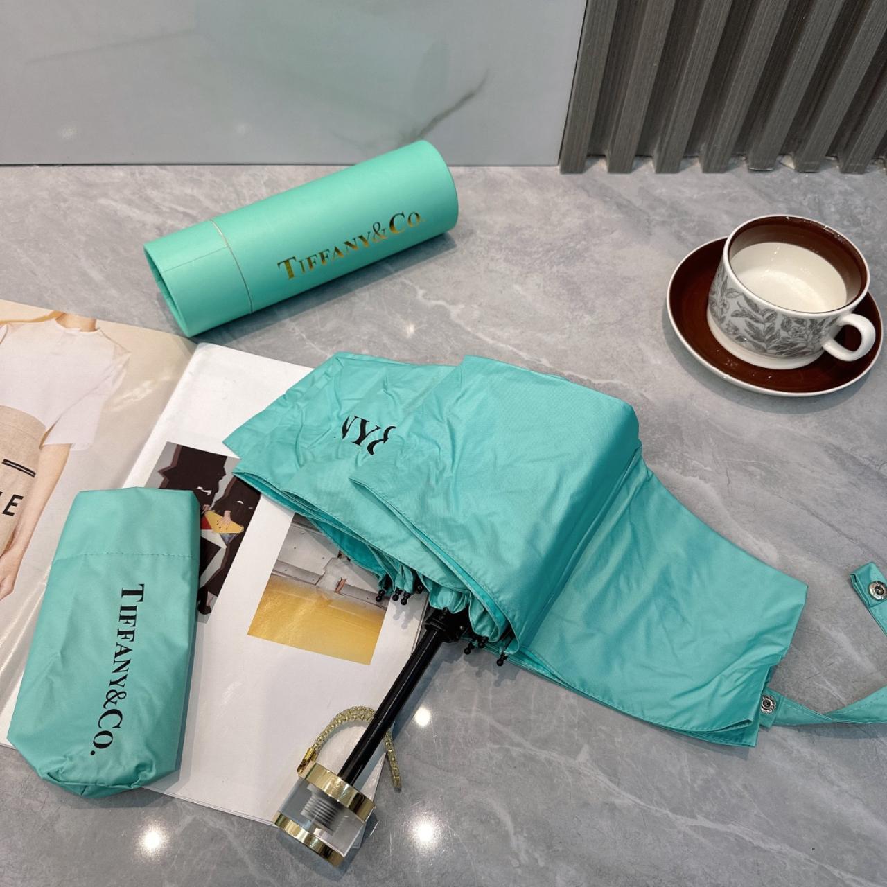 Tiffany & Co. simple letter folding umbrella | Depop