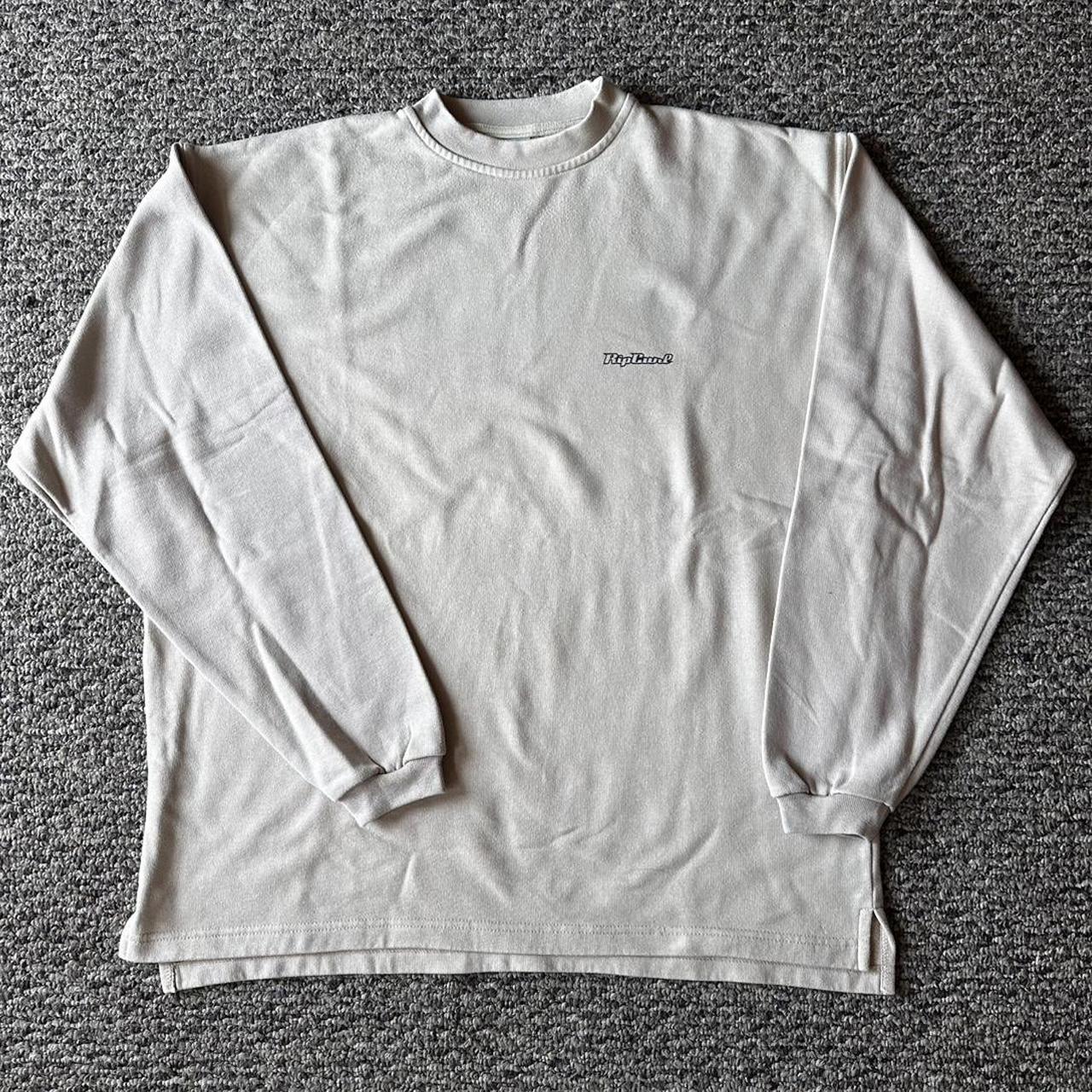Cream vintage Rip Curl long sleeve sweater Depop