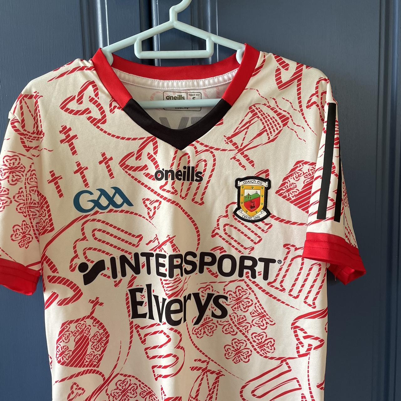 HOT Gaa Kids Mayo Gaa Training Top White Pink Mayo Jersey