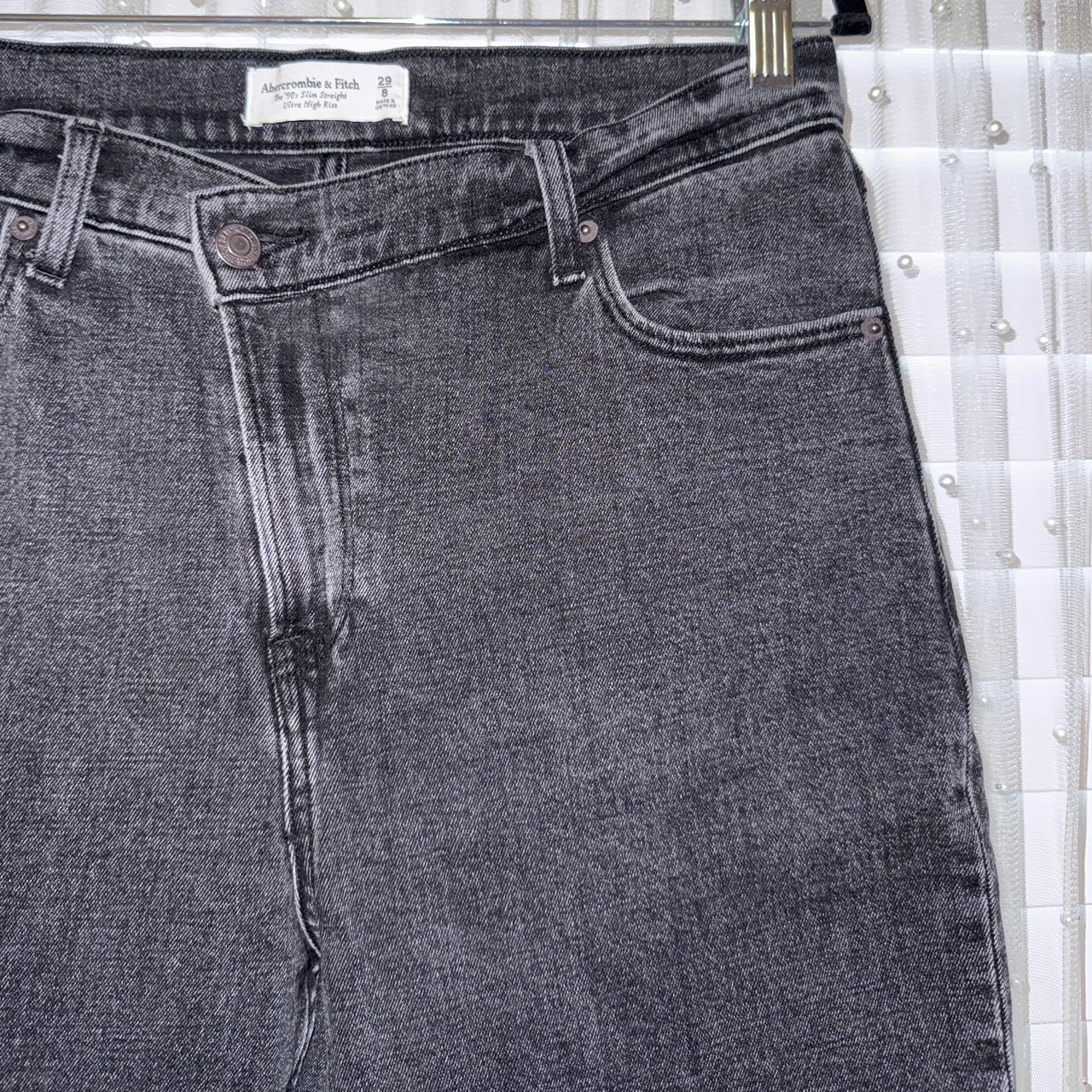 Abercrombie & Fitch Women's Jeans - Black/Grey - … - image 2