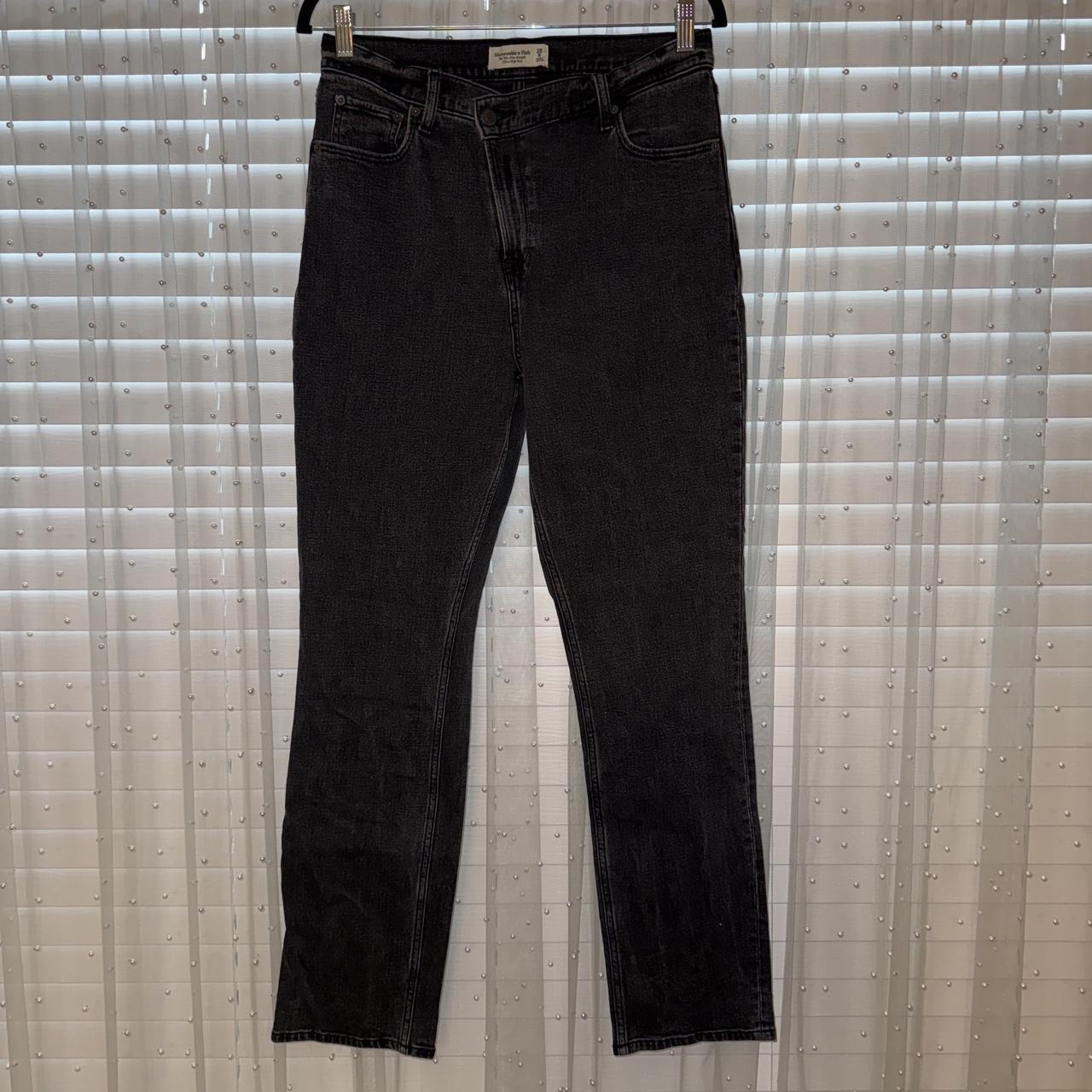Abercrombie & Fitch Women's Jeans - Black/Grey - … - image 1