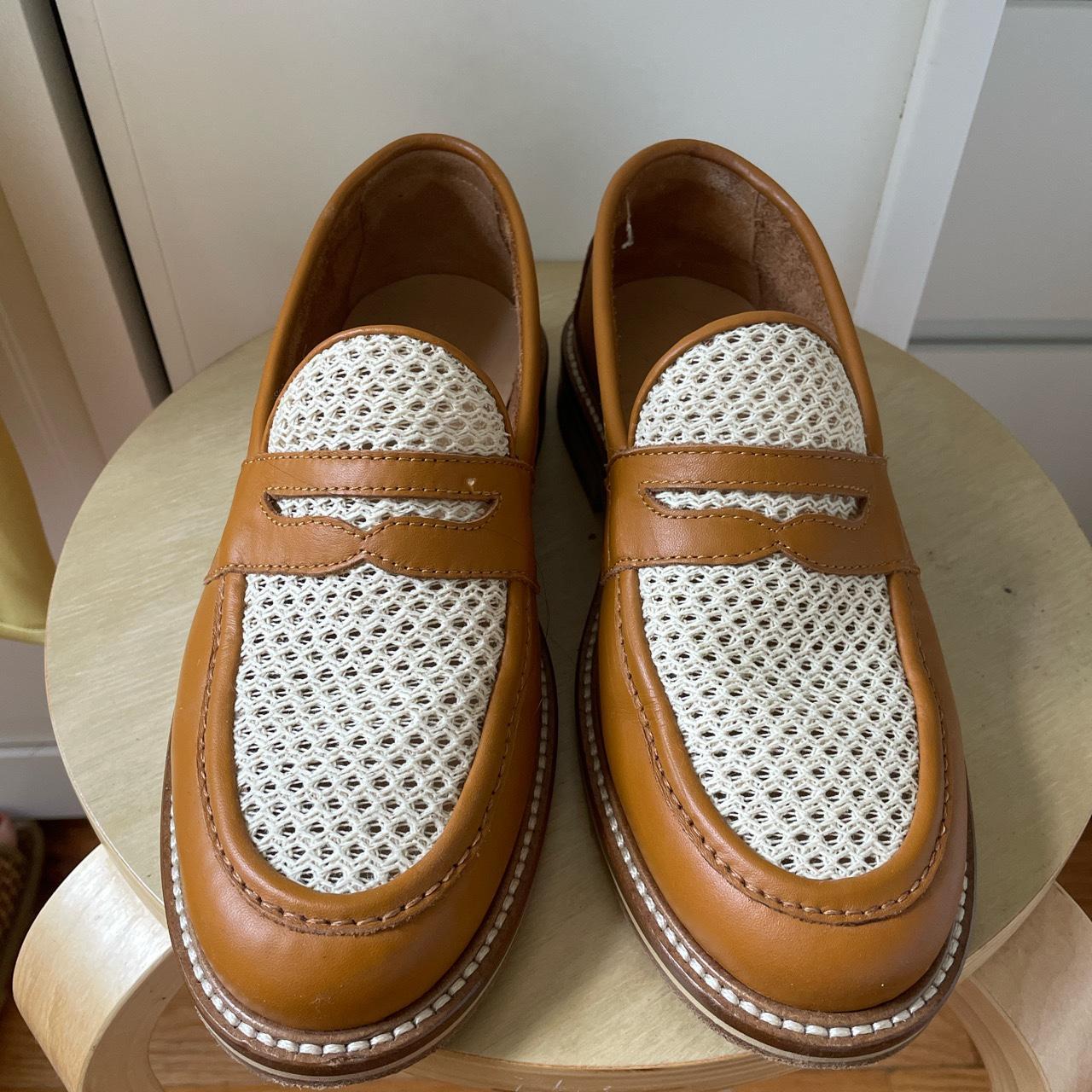 Aime Leon dore taverna tan crochet loafers season... - Depop