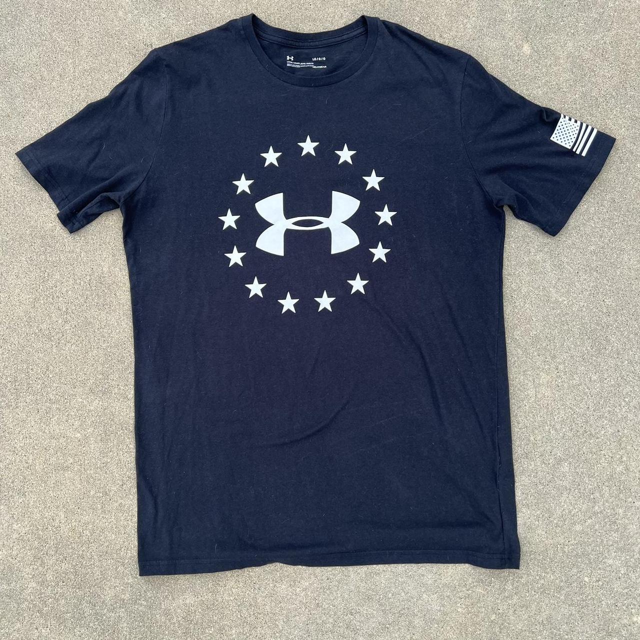 Men's under armour american flag shirt best sale