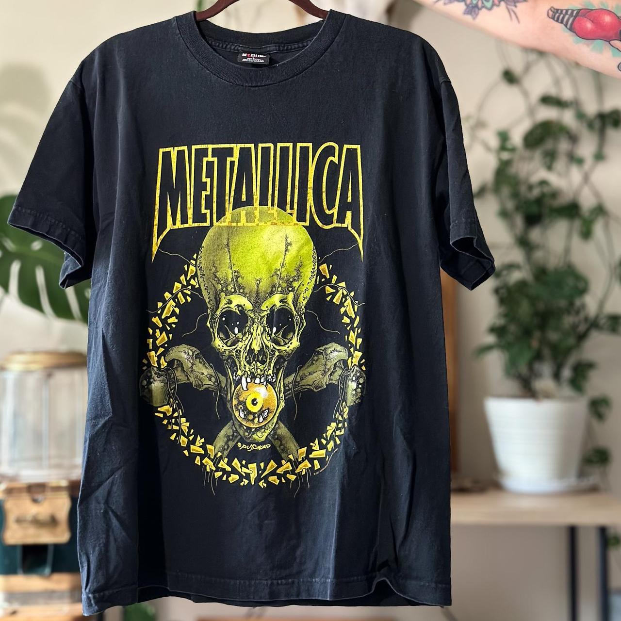 Vintage 2001 Pushead Metallica No Leaf Clover Skull | Depop