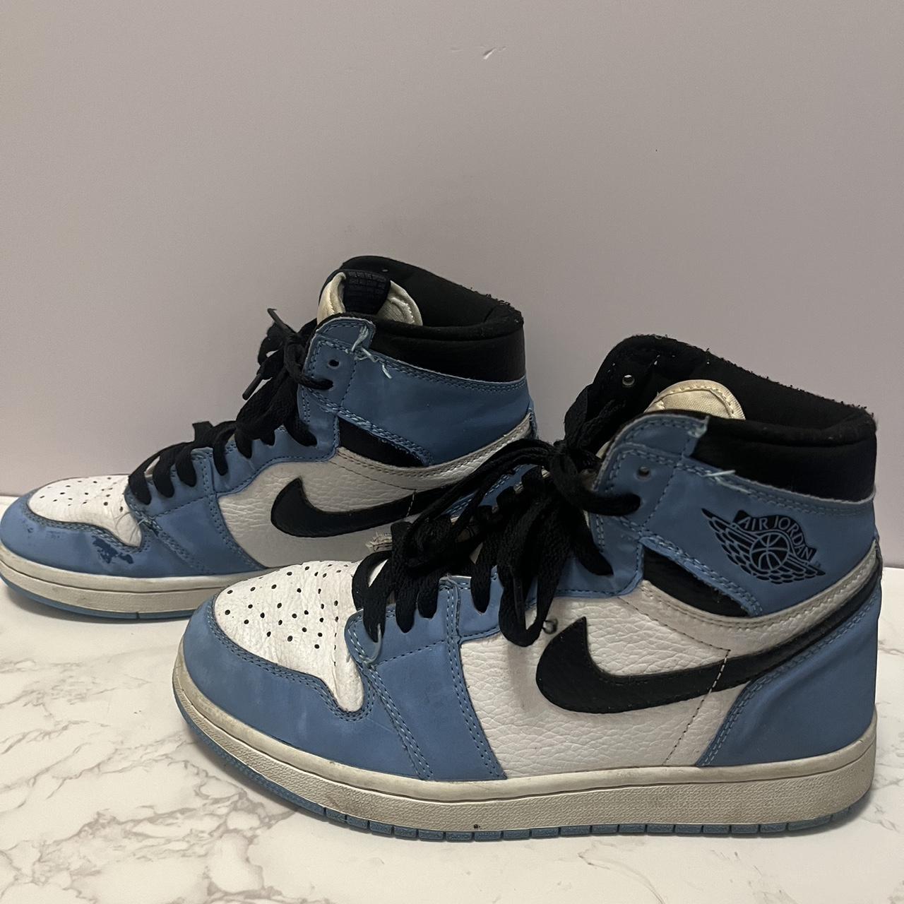 Jordan 1 sail obsidian university blue on sale