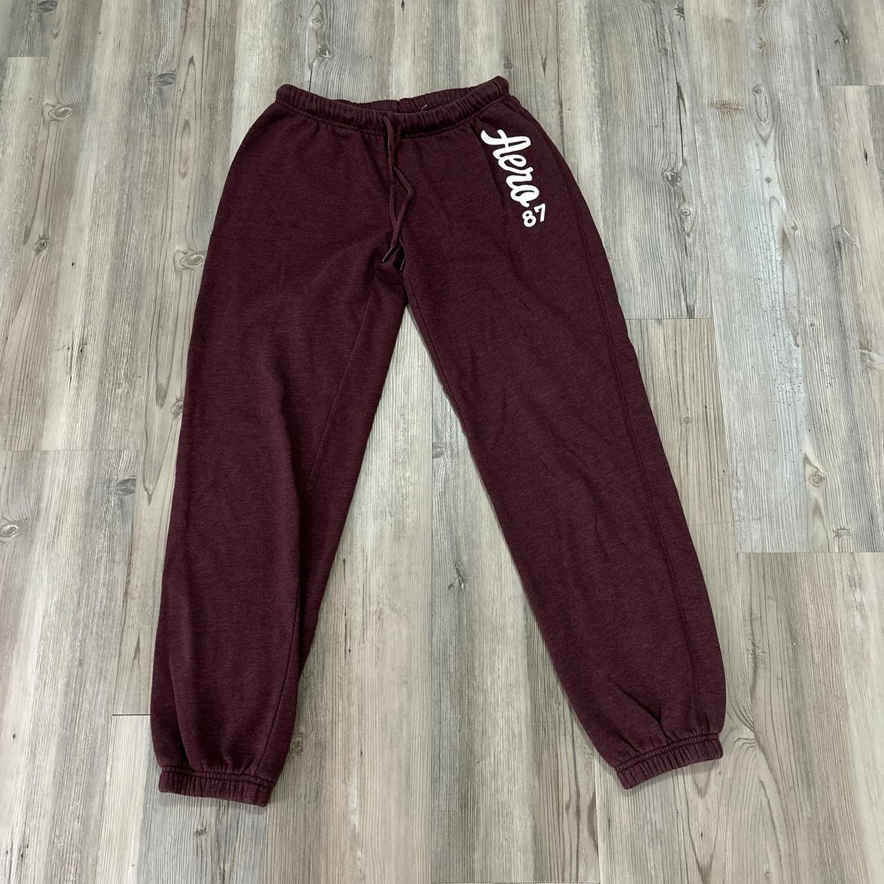 Brown Aeropostale Pink Sweatpants TWO PAIRS OF SWEATPANTS Maroon