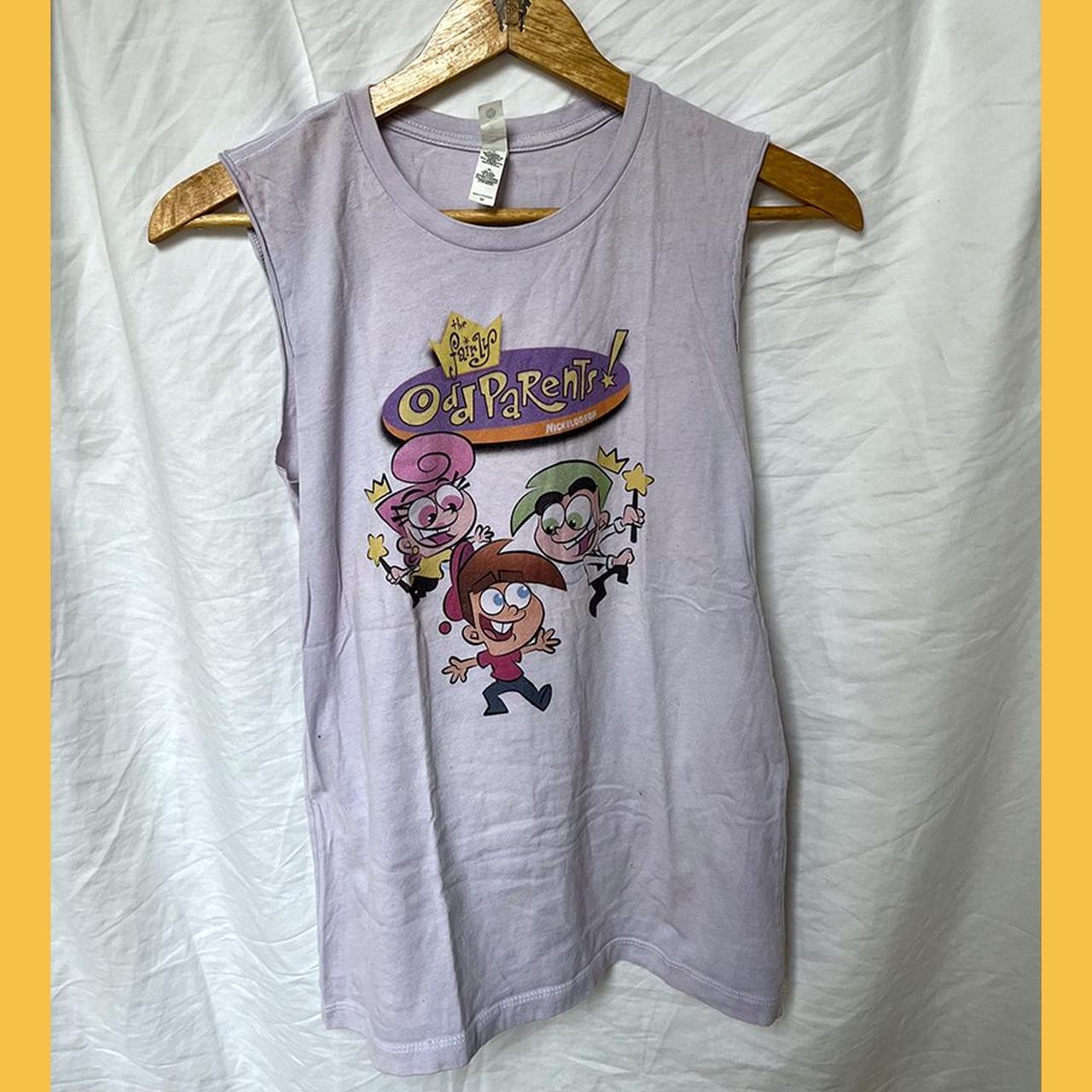 lavender timmy’s fairly odd parents muscle tee... - Depop