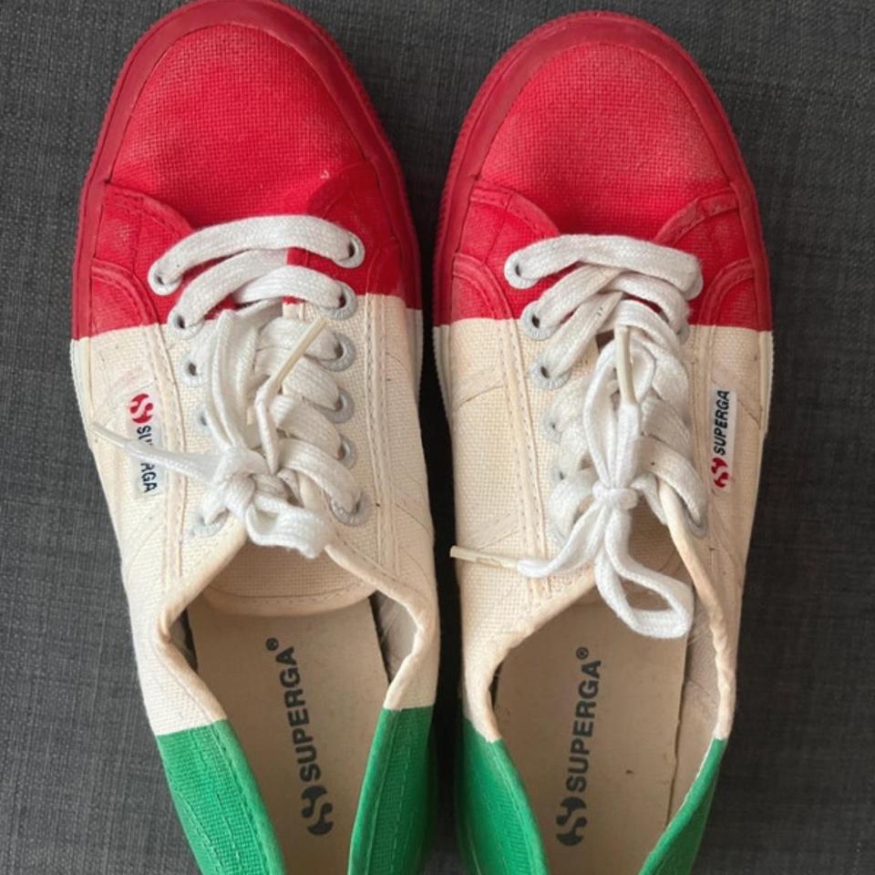 Superga shoes italy italian flag limited trainers 40. Depop