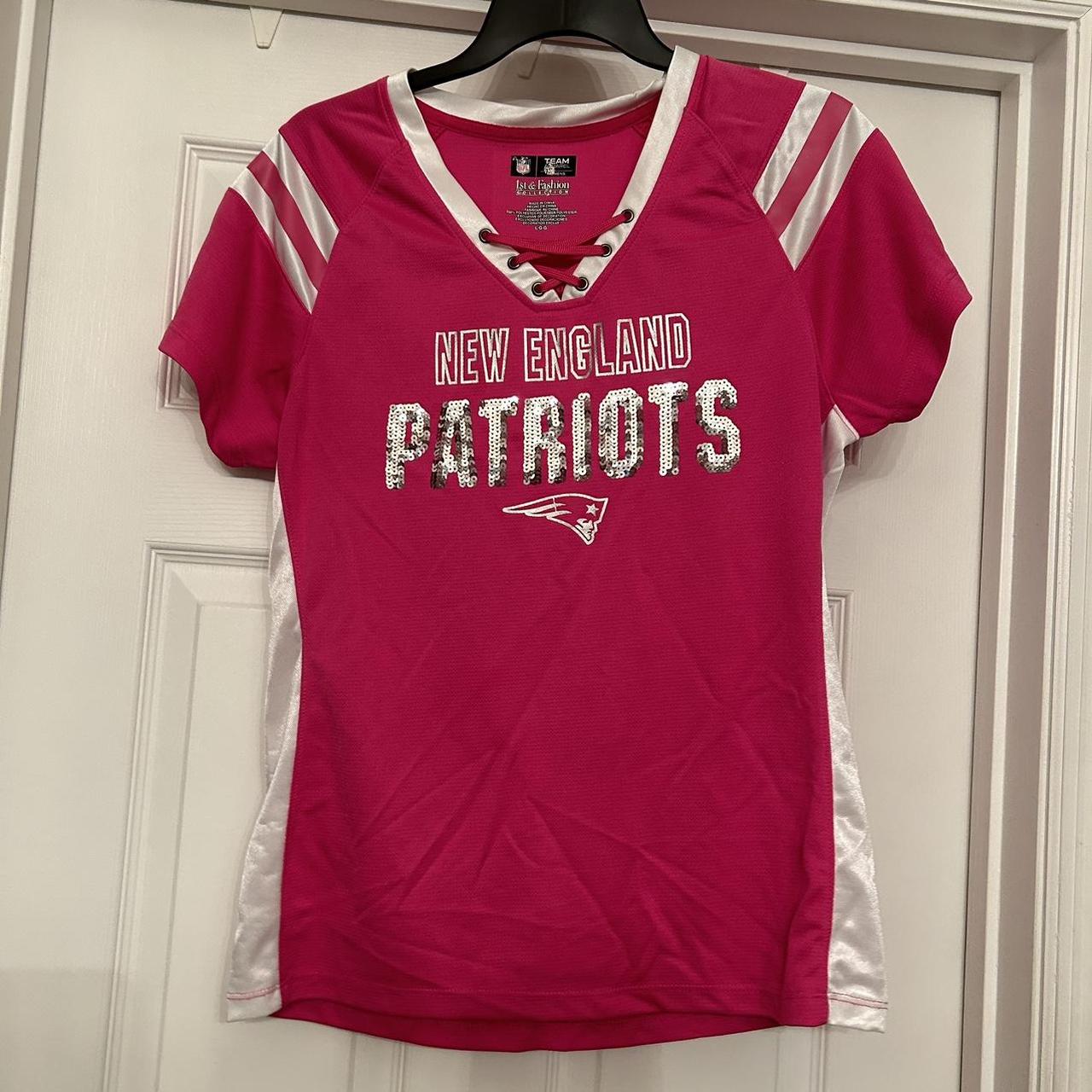 Women s New England Patriots Sequin V Neck. Depop