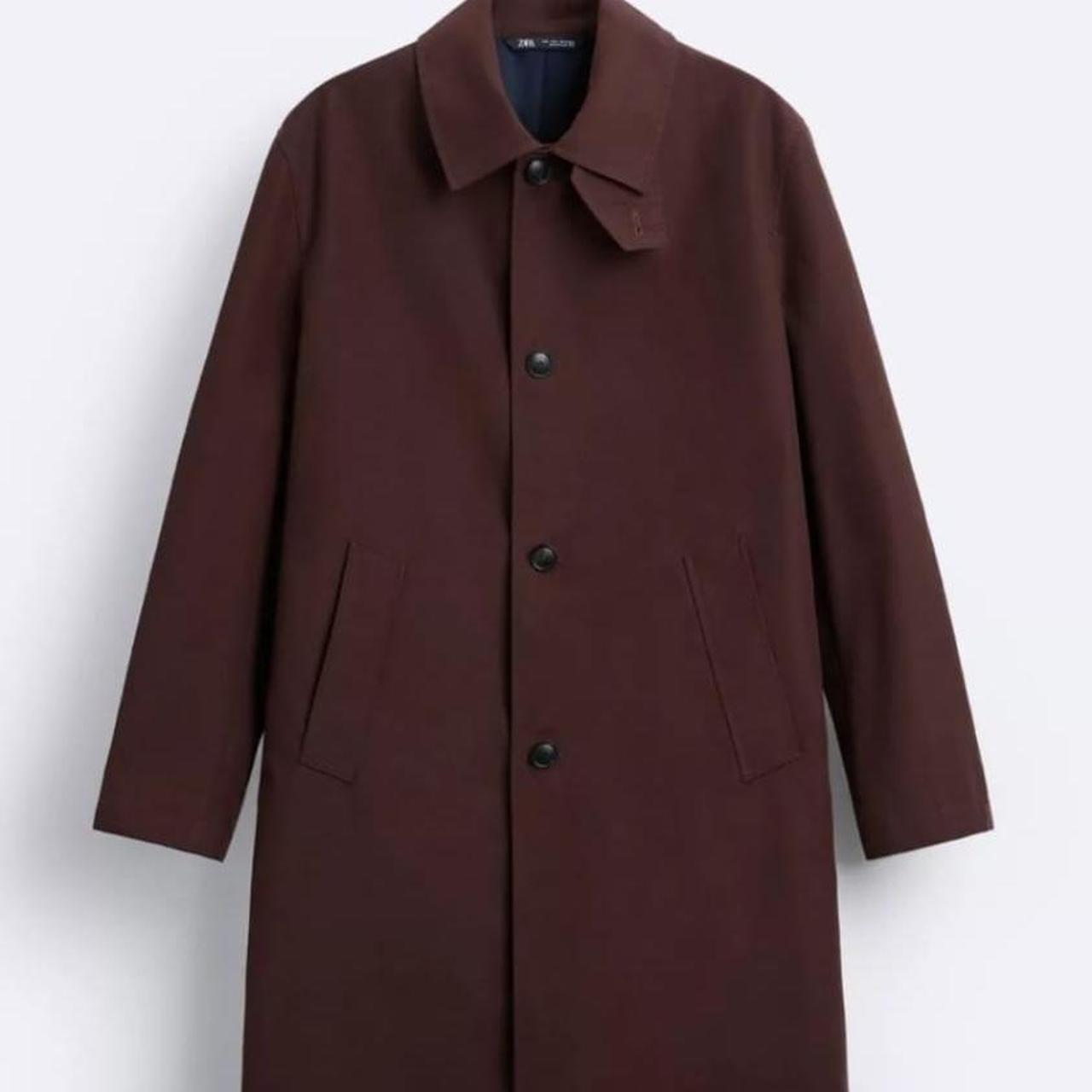 Burgundy Trench Coat Zara Zarabrand New With Store Tags Attached