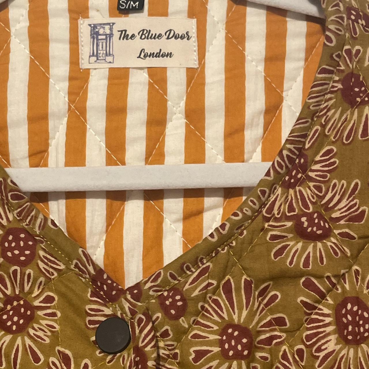 The Blue Door London Brown and orange floral... Depop