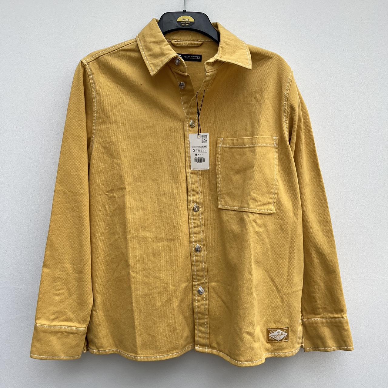 yellow zara denim jacket