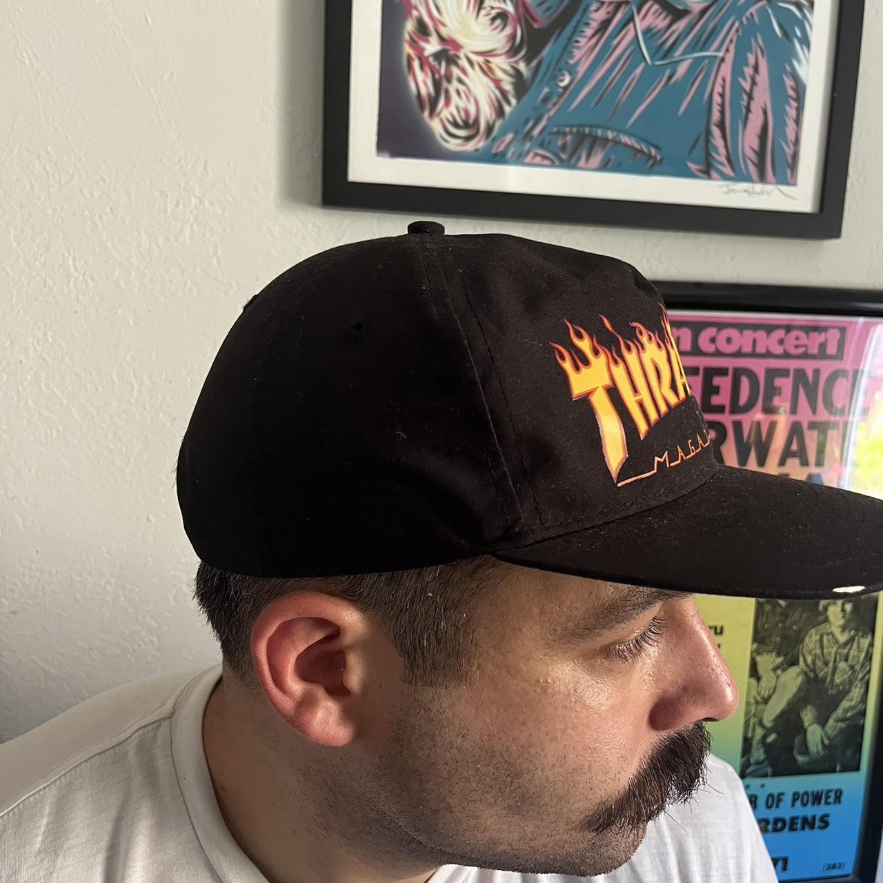 Used and distressed Thrasher hat 🛹 Some paint on it