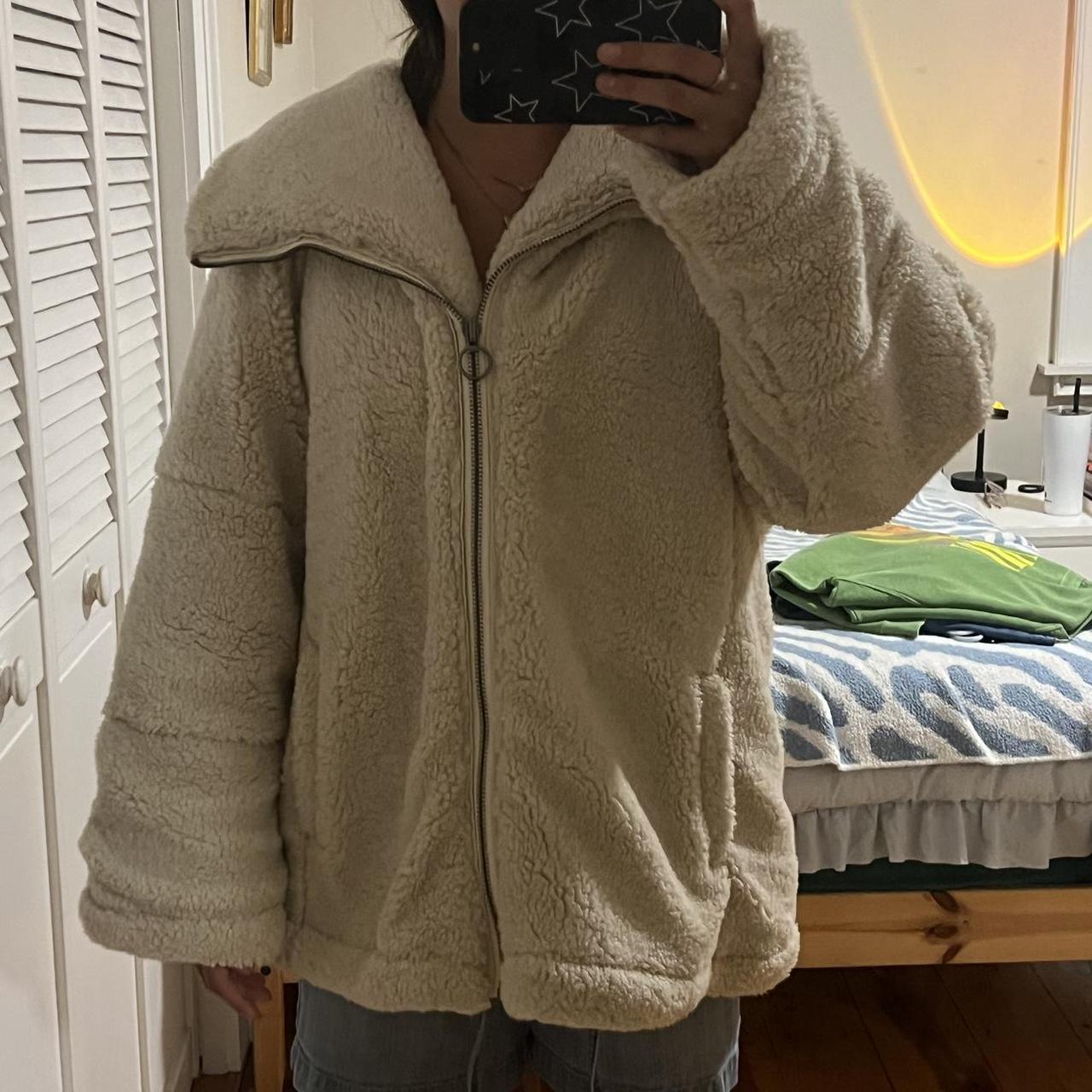 Oversized fuzzy jacket online