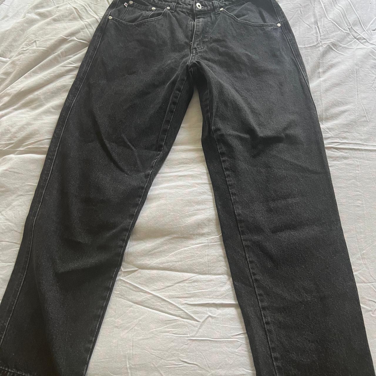 P&Y black jeans, size 32L 5 POCKET 100% COTTON... - Depop