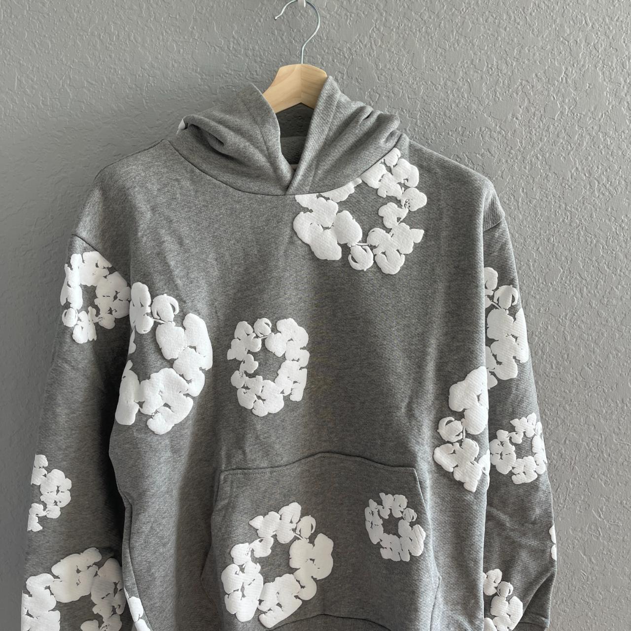 Denim Tears Cotton Wreath Hoodie Grey Size | Depop