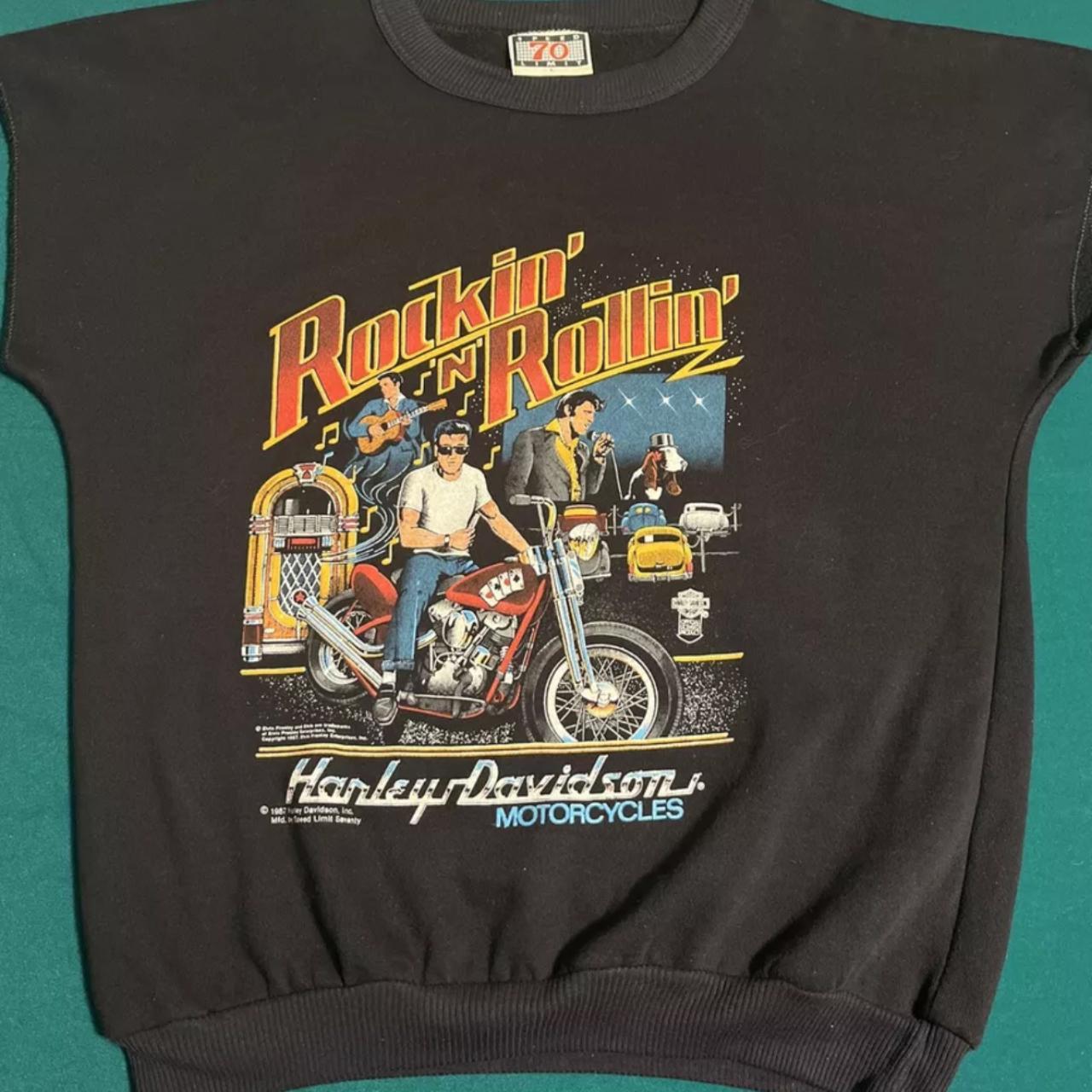 Vintage 1987 Harley Davidson L Elvis Presley Rockin...