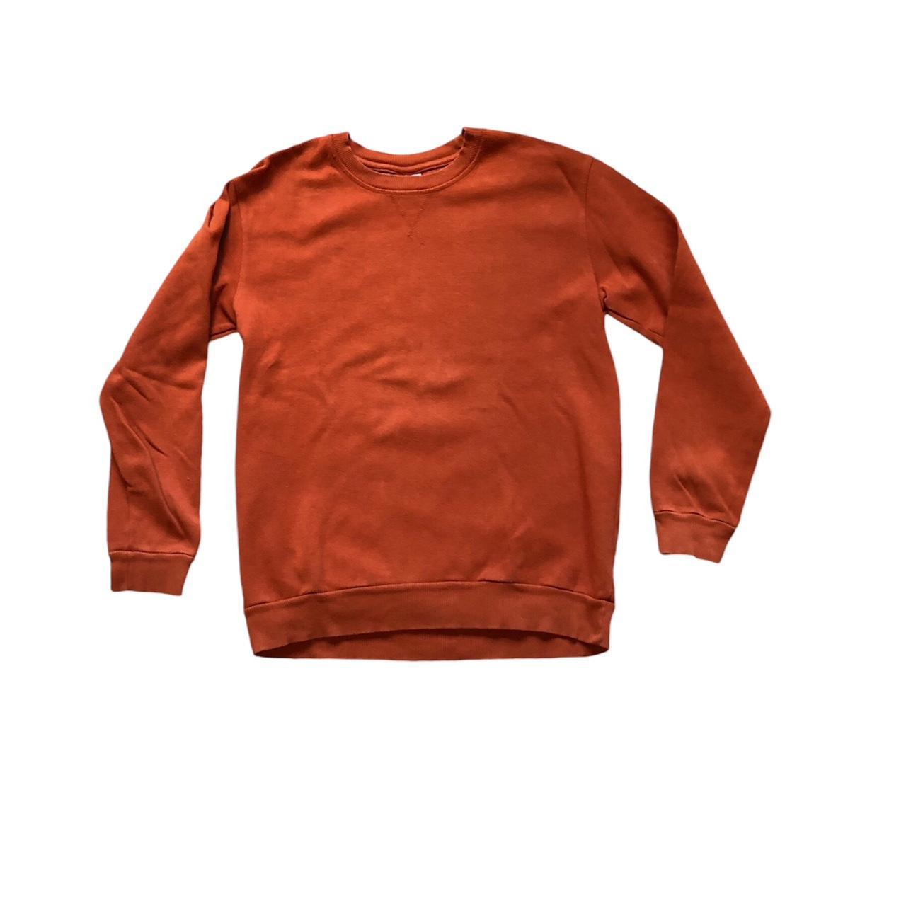Zara orange sweatshirt new arrivals