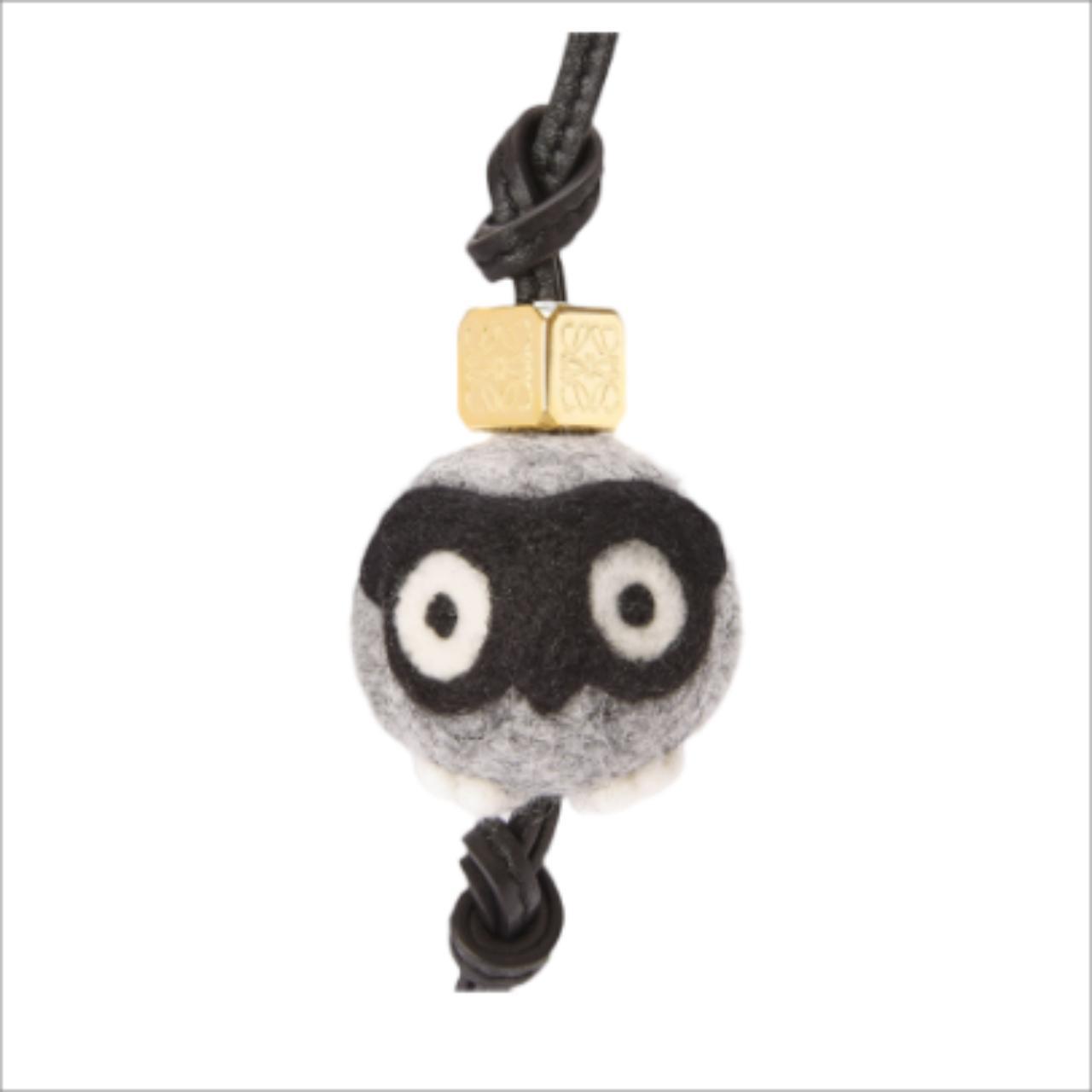 LOEWE Owl charm in felt and calfskin | Depop