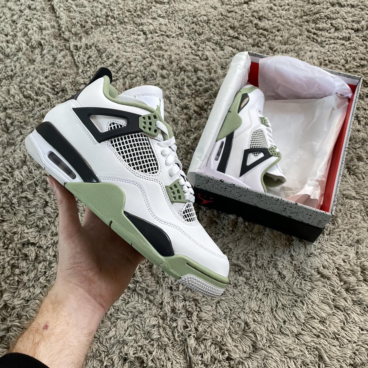 Jordan 4 Sea Foam - UK 9.5 available - Brand new,... - Depop