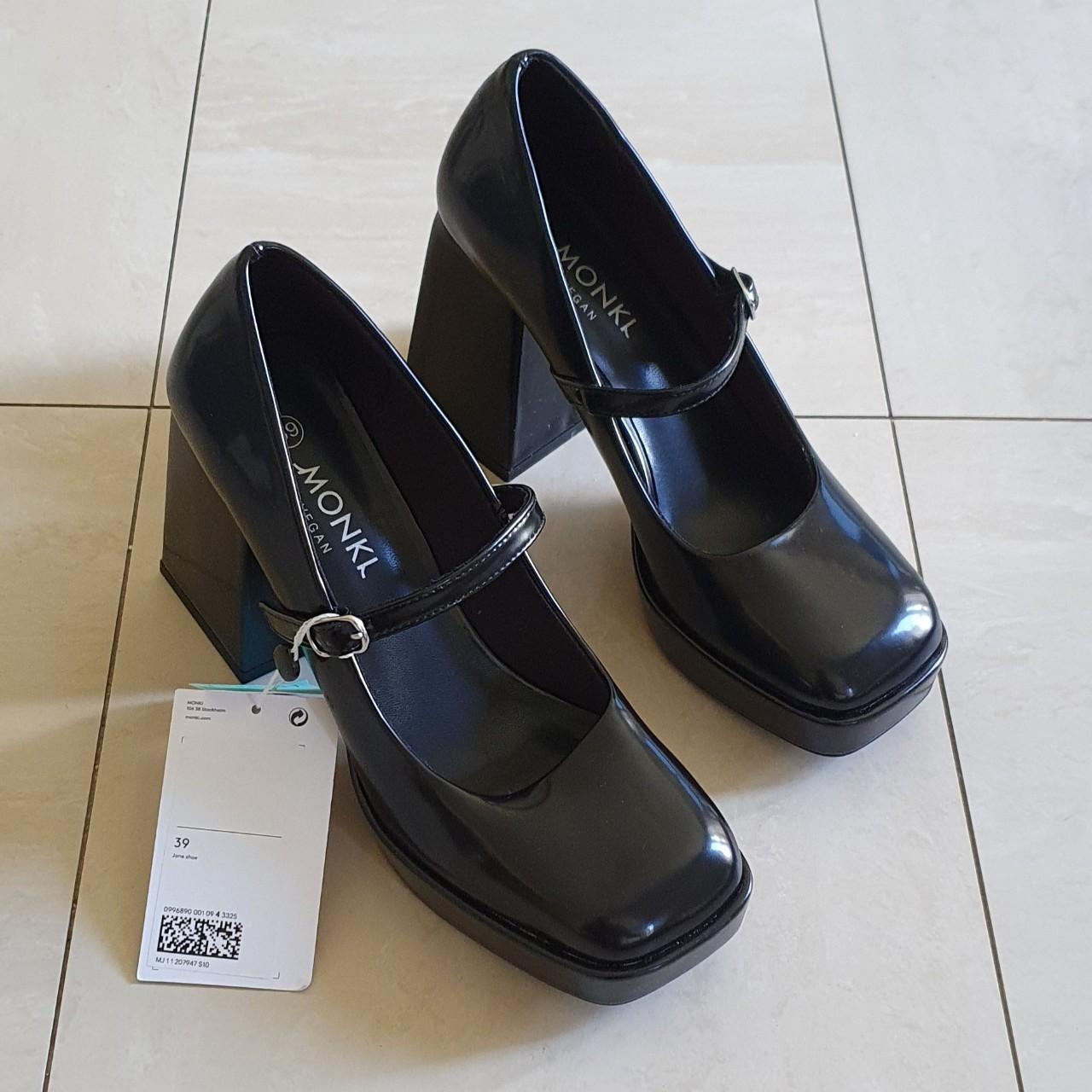 Monki Black Mary Jane Heels • Size 6 • Worn once... Depop