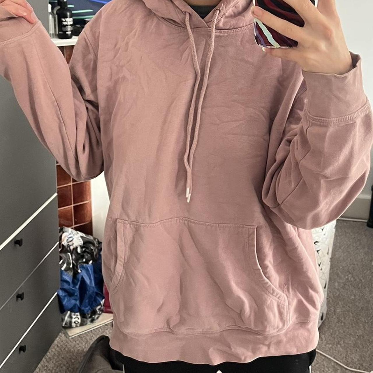 DIVIDED peach pale pink large hoodie in great. Depop