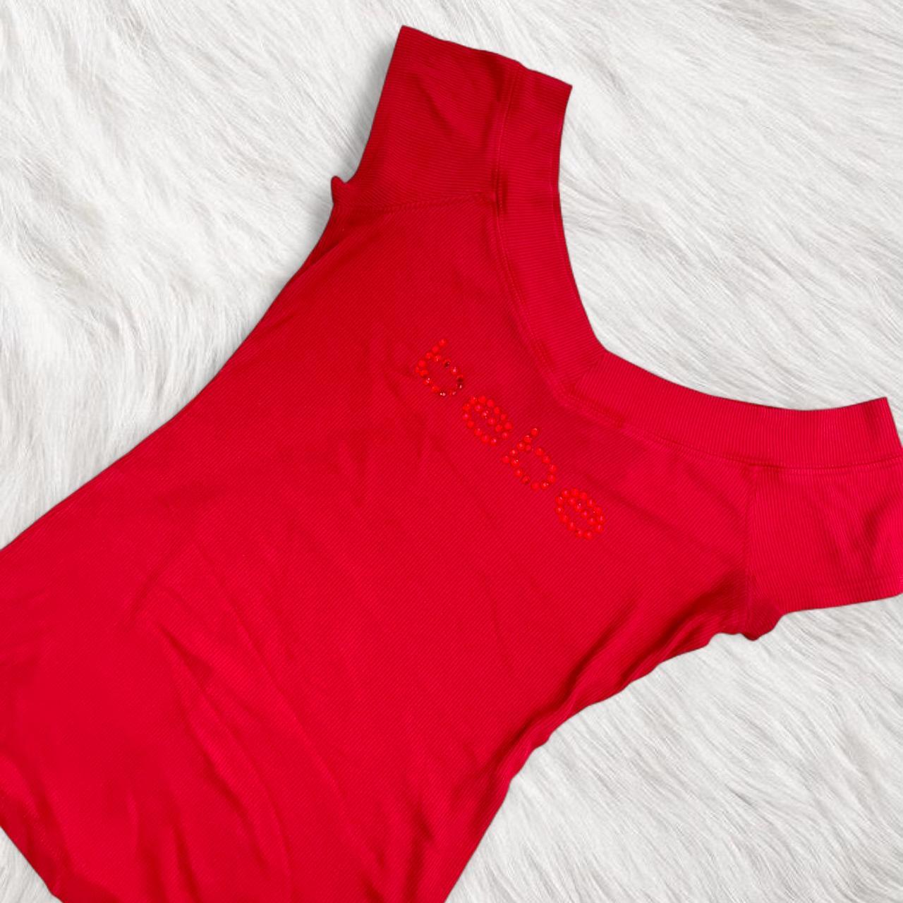 Bebe Women's Blouse - Red - M – Vintage y2k bedaz… - image 1