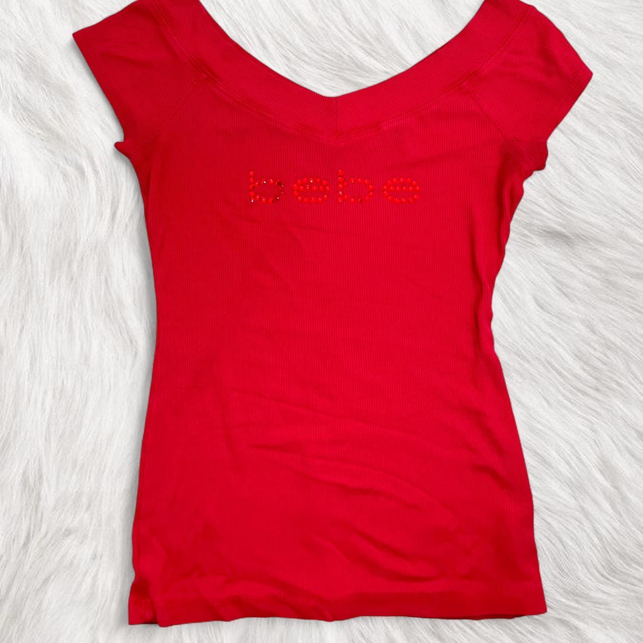 Bebe Women's Blouse - Red - M – Vintage y2k bedaz… - image 2
