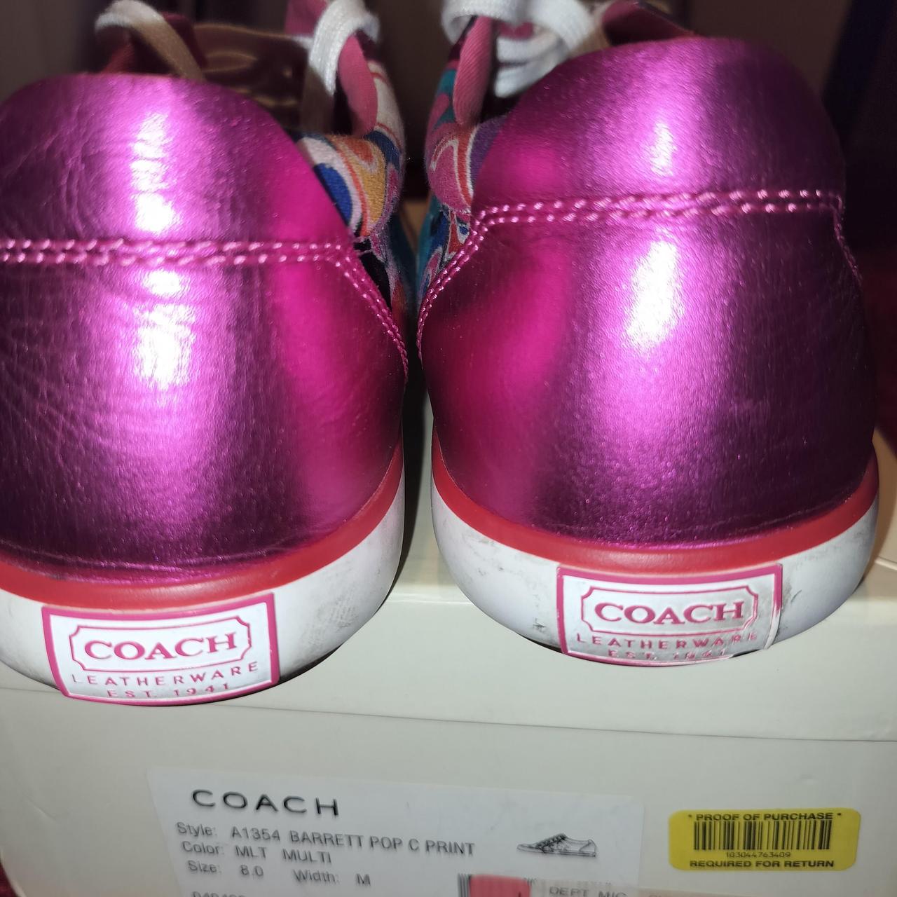 Coach Multi Color Shoes Sz 8 Some flawed the rubber... Depop
