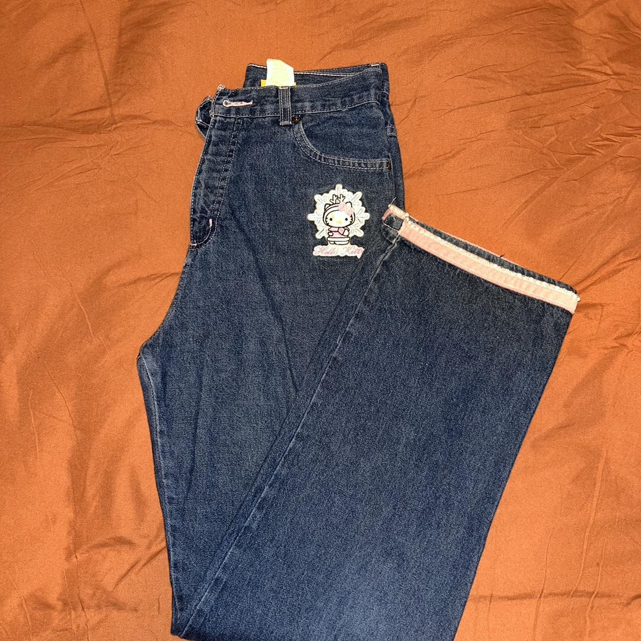 Hello Kitty Women's Pink Jeans Depop