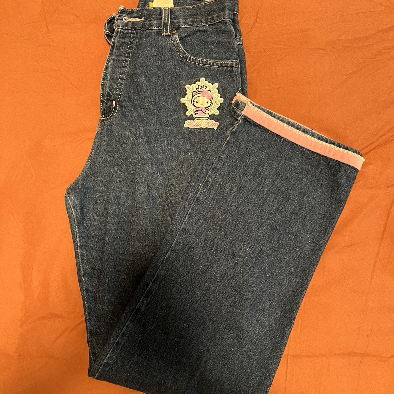 Hello Kitty Women's Pink Jeans Depop