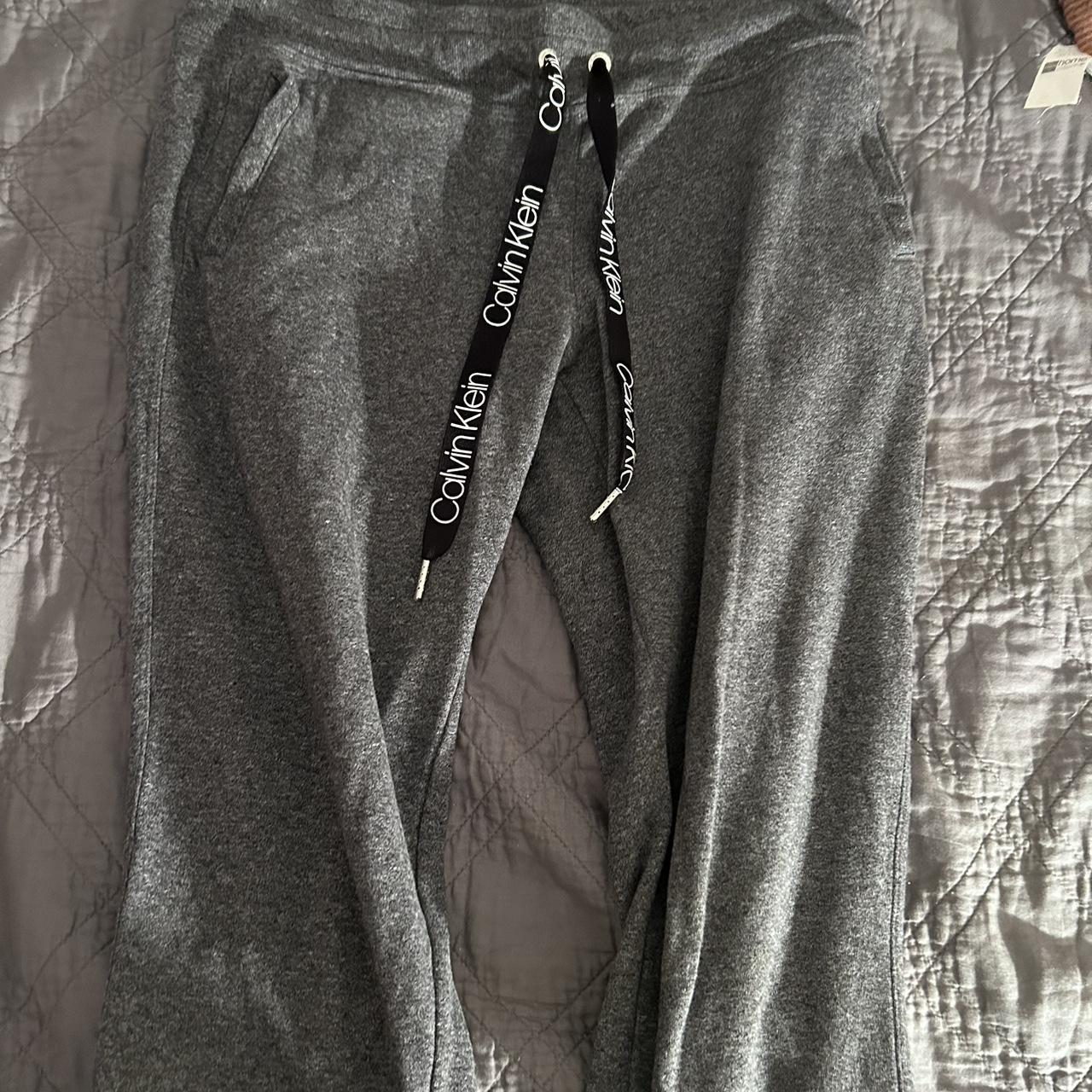 Women's Calvin Klein gray sweatpants Depop