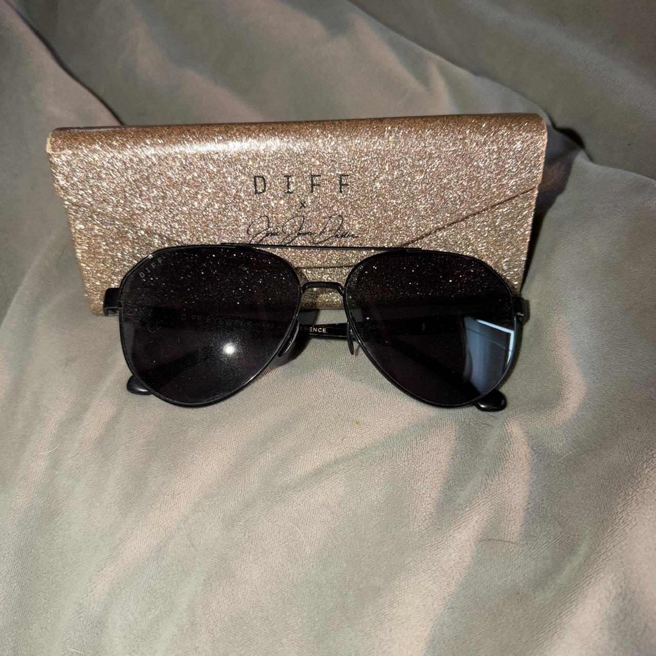 DIFF Women's Sunglasses - Black/Brown – Diff x Je… - image 1