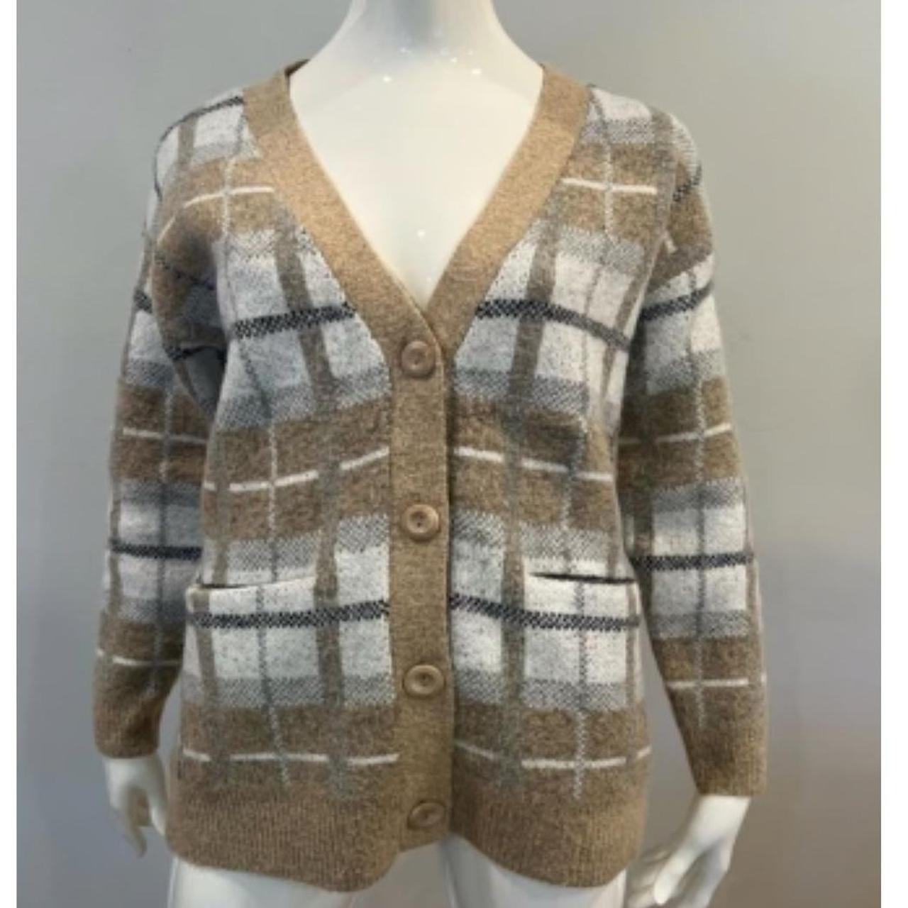 Cyrus Plaid Button Front Cardigan. LIKE NEW Tags