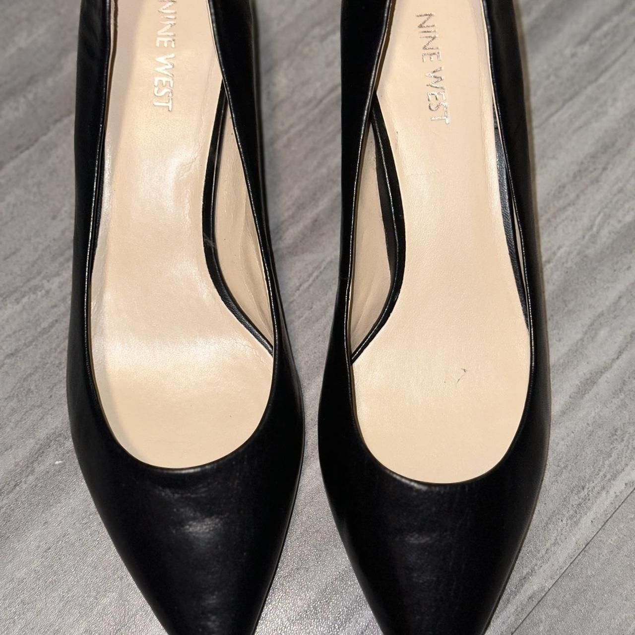 Black Nine West Pointed Toe Pumps. Excellent. Depop