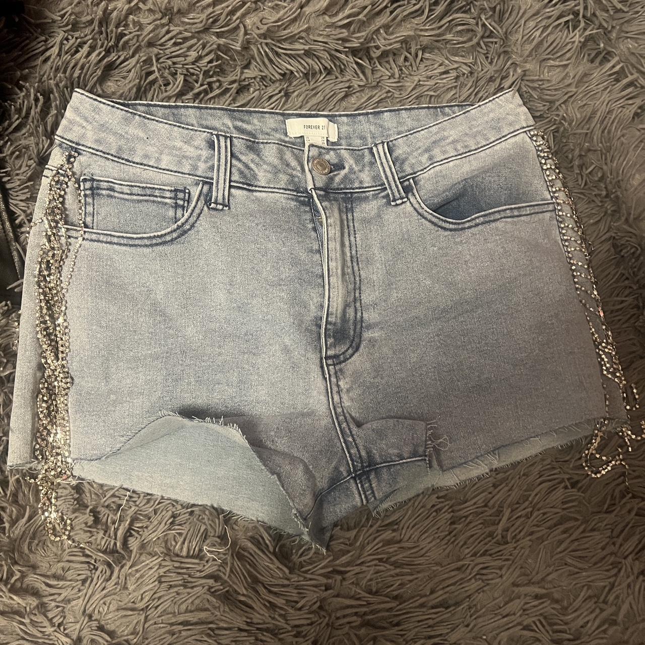 Silver shorts forever 21 online