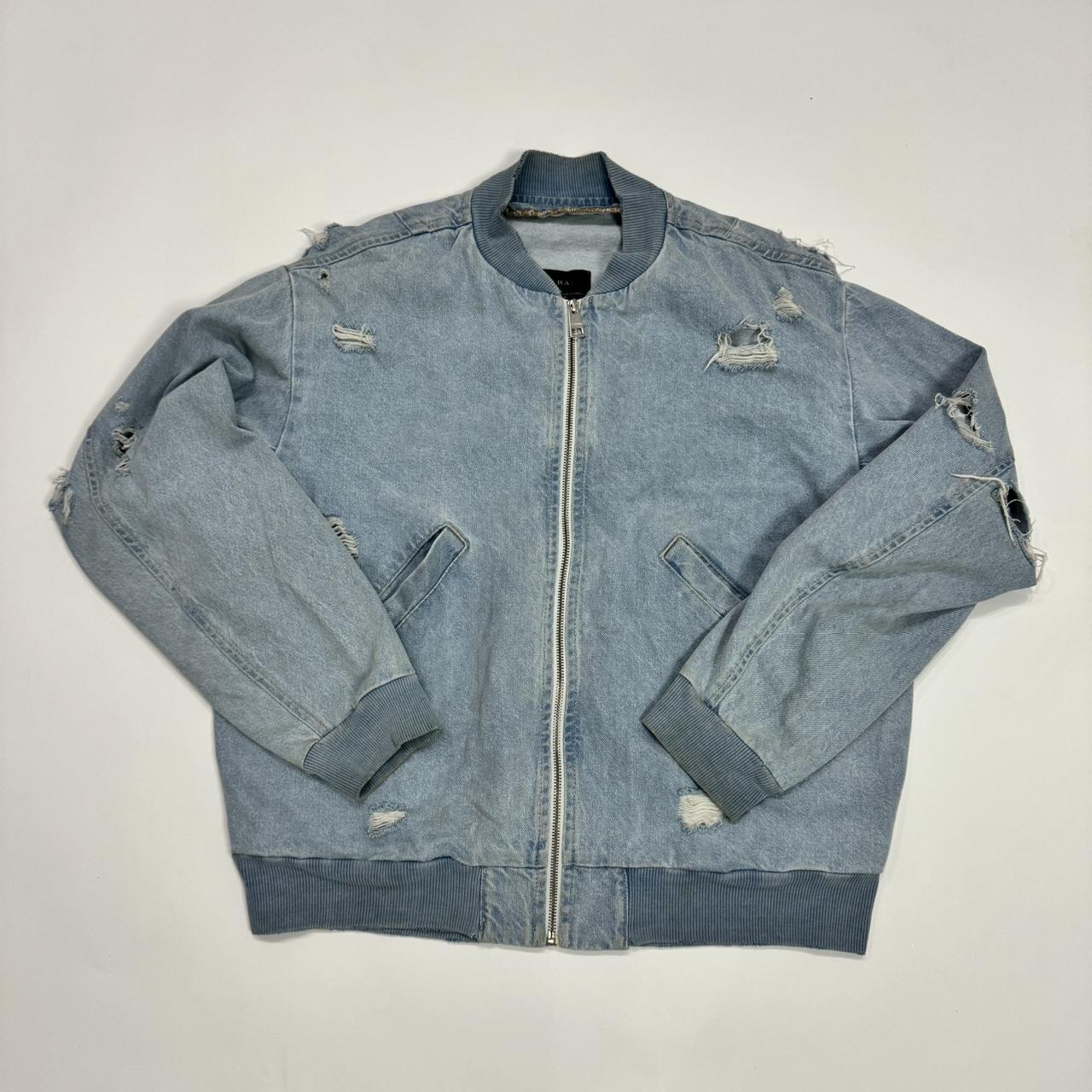 Blue Denim selling Zara Bomber Jacket