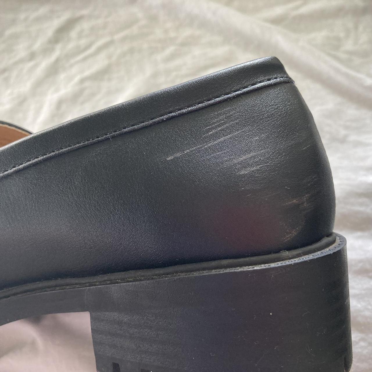 Sportsgirl black loafers with gold details. Only... Depop