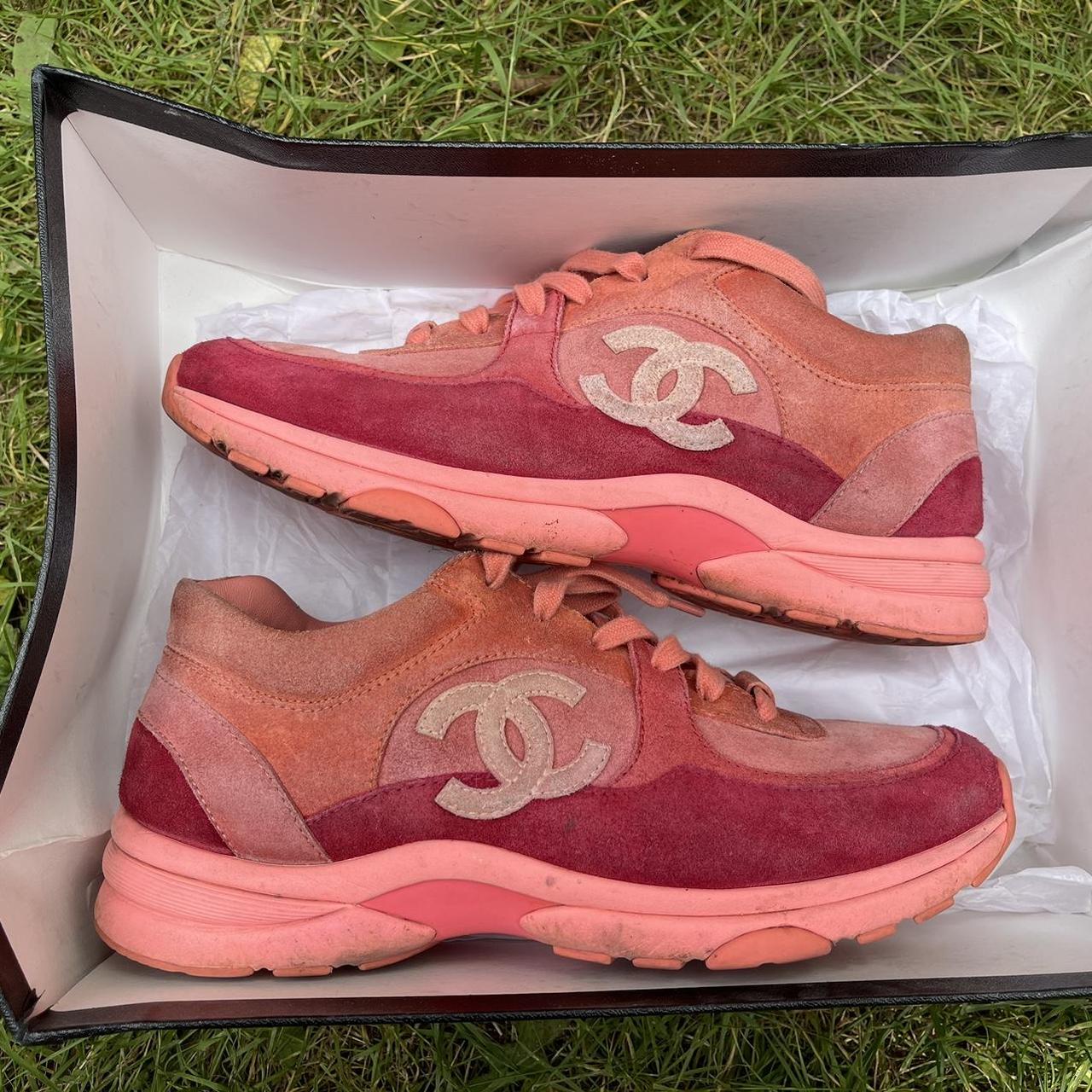 Pink chanel shoes online